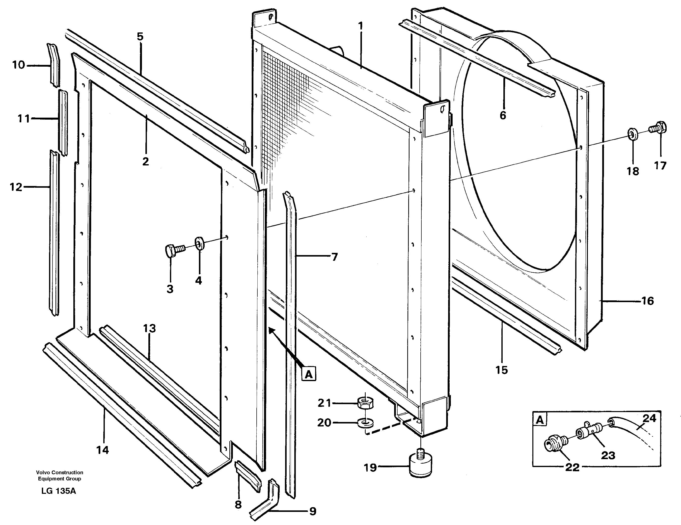 Radiator — volvo parts diagram