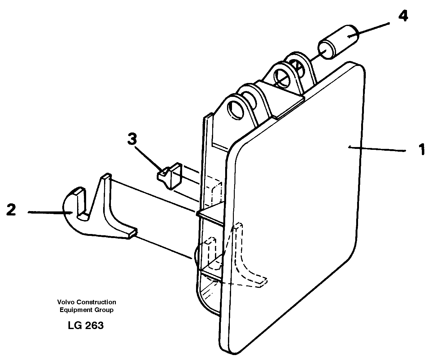 Hammer plate  14255386 — volvo parts diagram