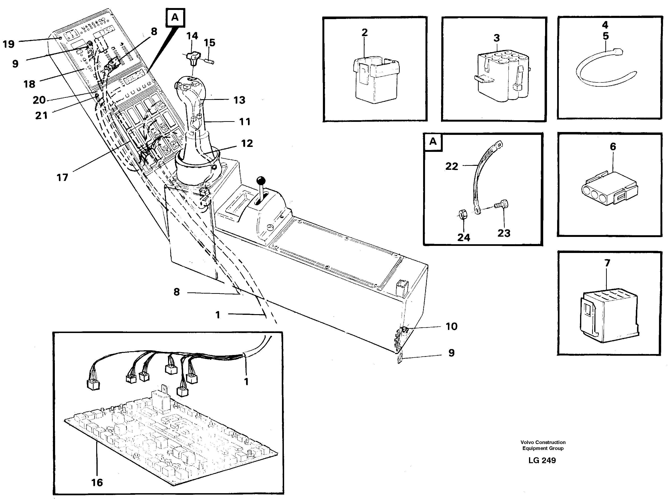 Cable harness, side panel, right — volvo parts diagram