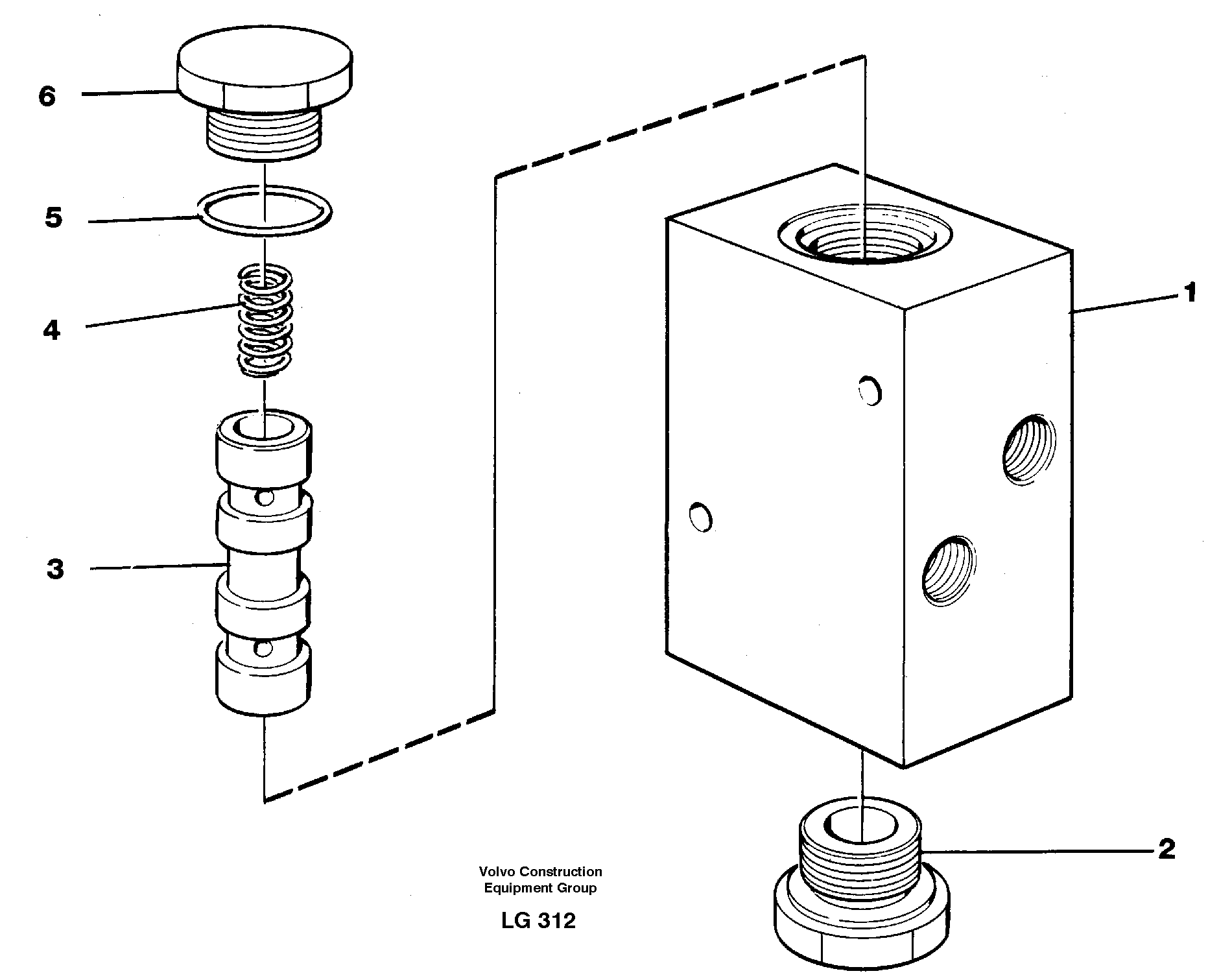 High speed valve — volvo parts diagram