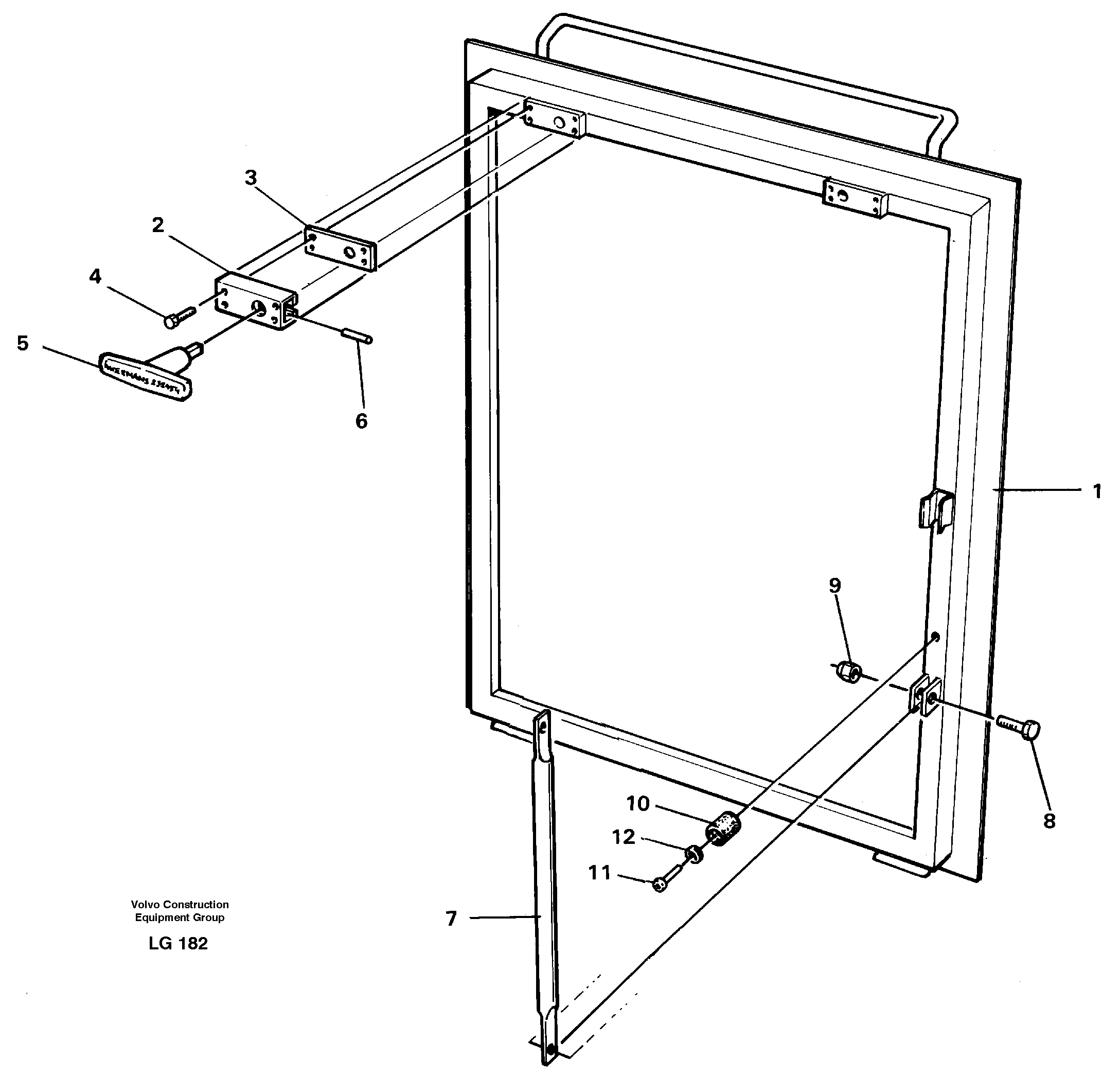 Hatch, slewing gear box — volvo parts diagram