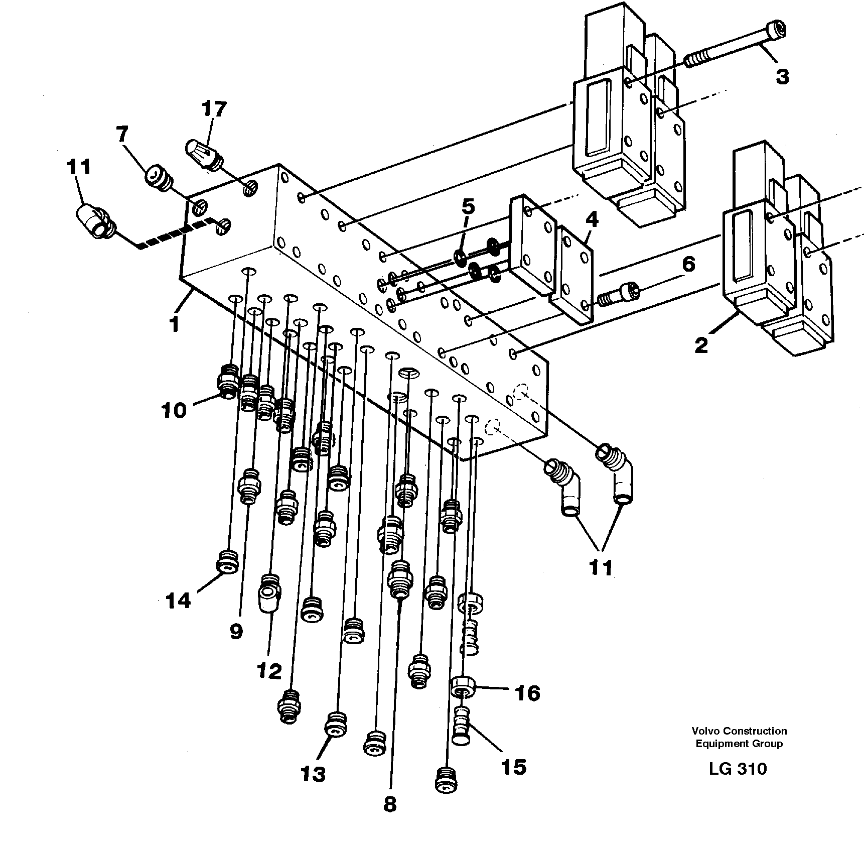 Control valve block — volvo parts diagram