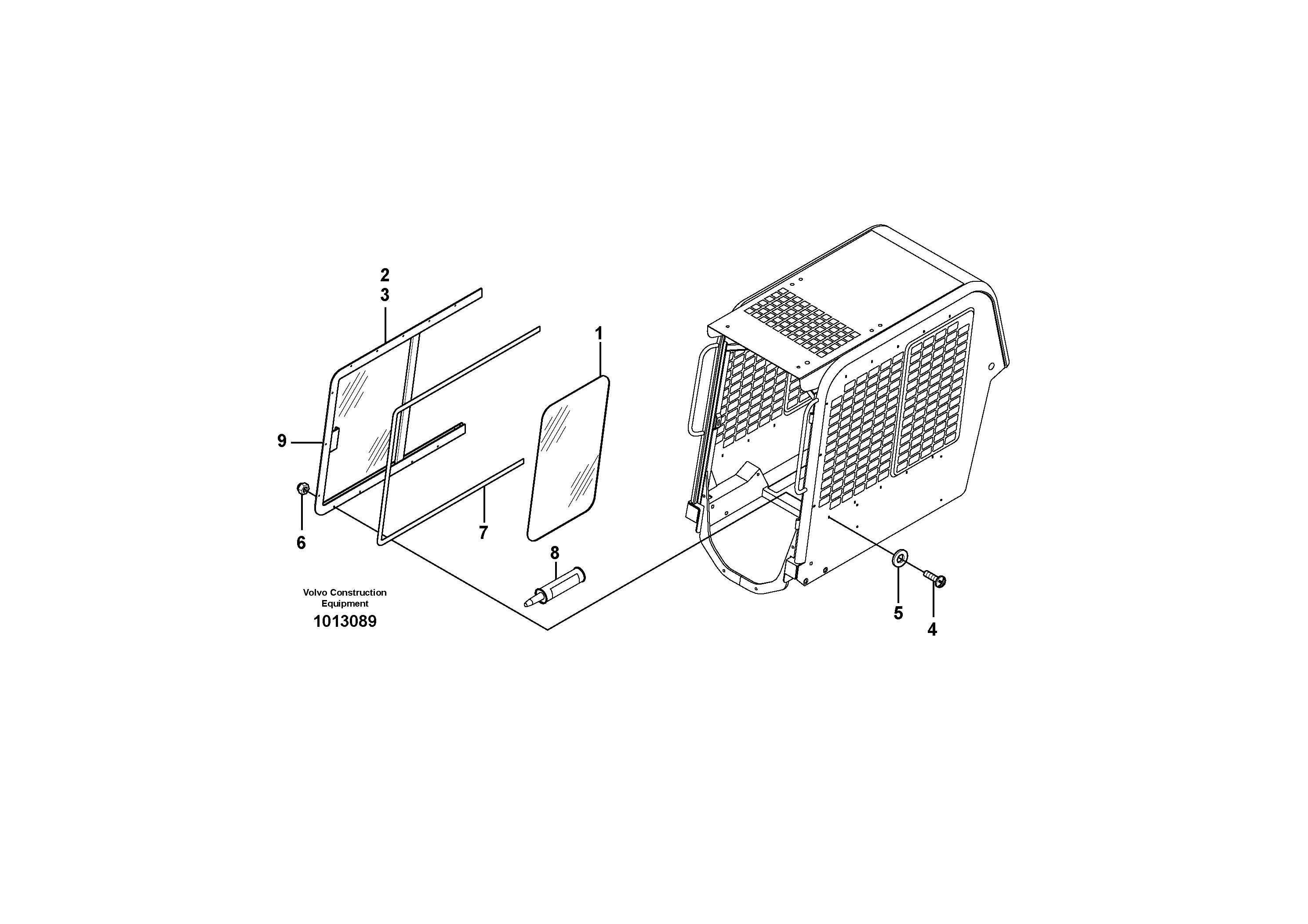 Enclosed cab (optional)  11840142,11840268 — volvo parts diagram