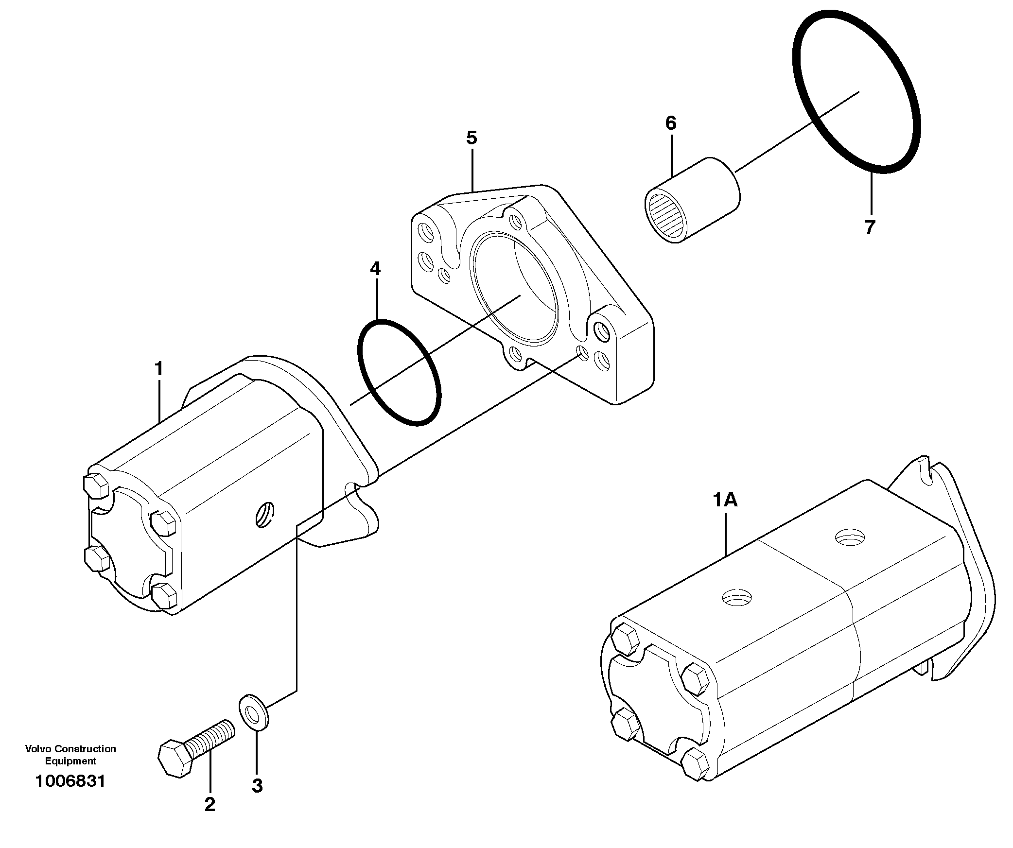Implement pump — volvo parts diagram