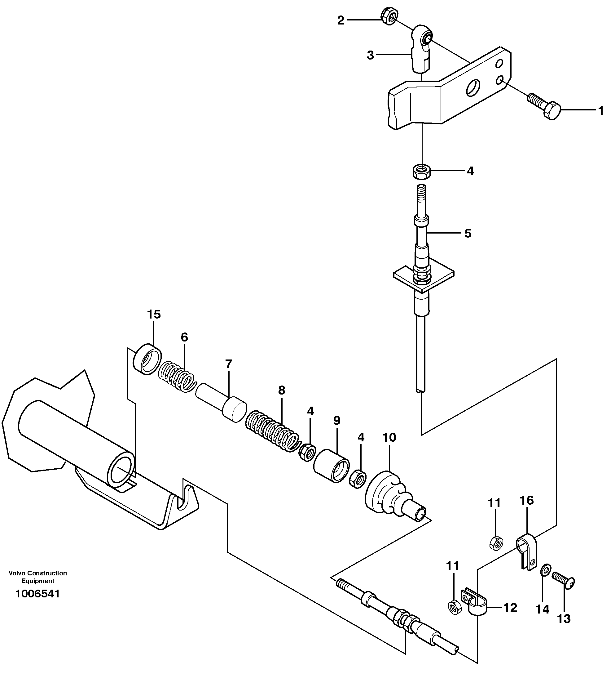 Parking brake — volvo parts diagram