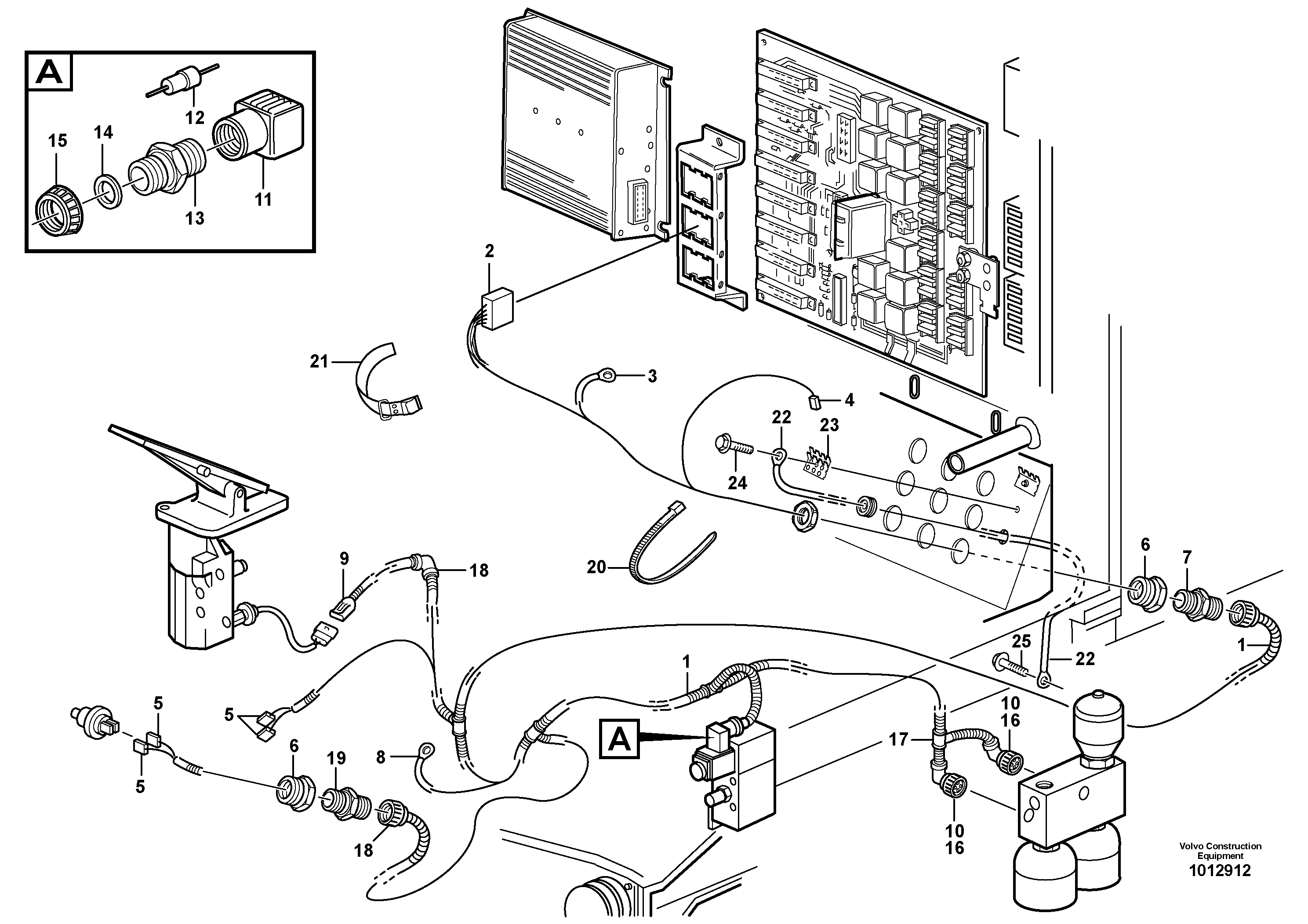 Cable harnesses, cab  33160 — volvo parts diagram