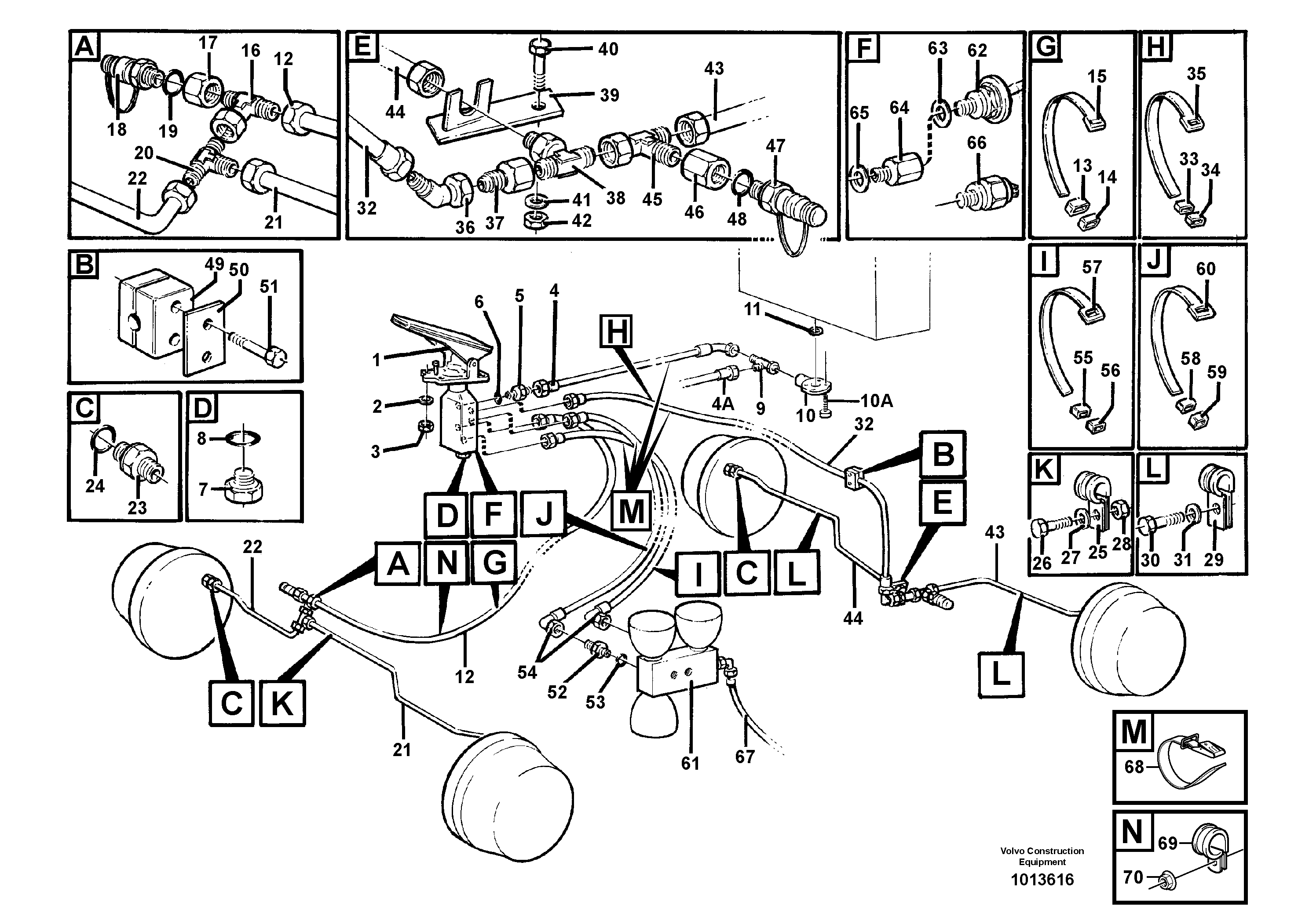 Brake system — volvo parts diagram