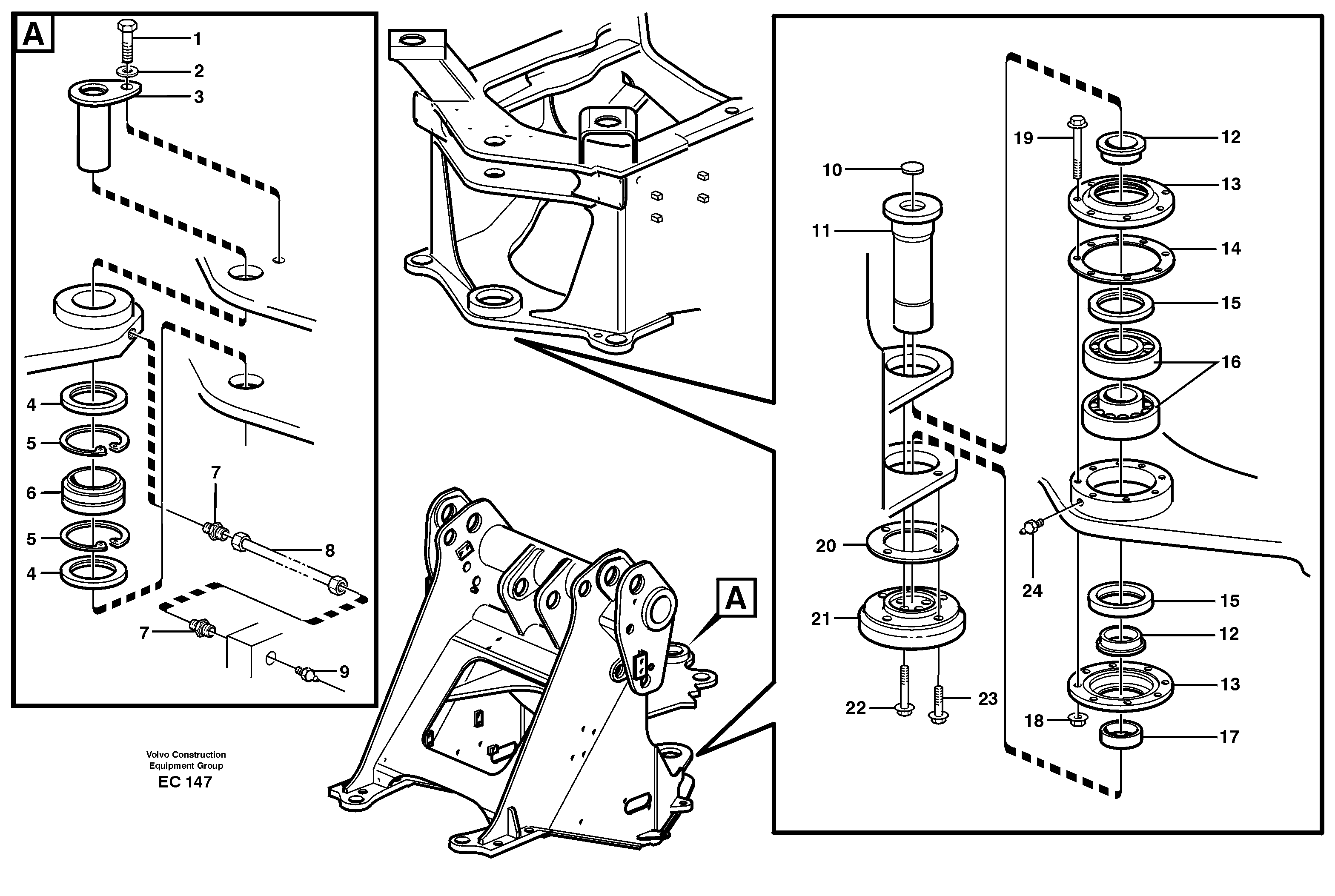 Frame link — volvo parts diagram