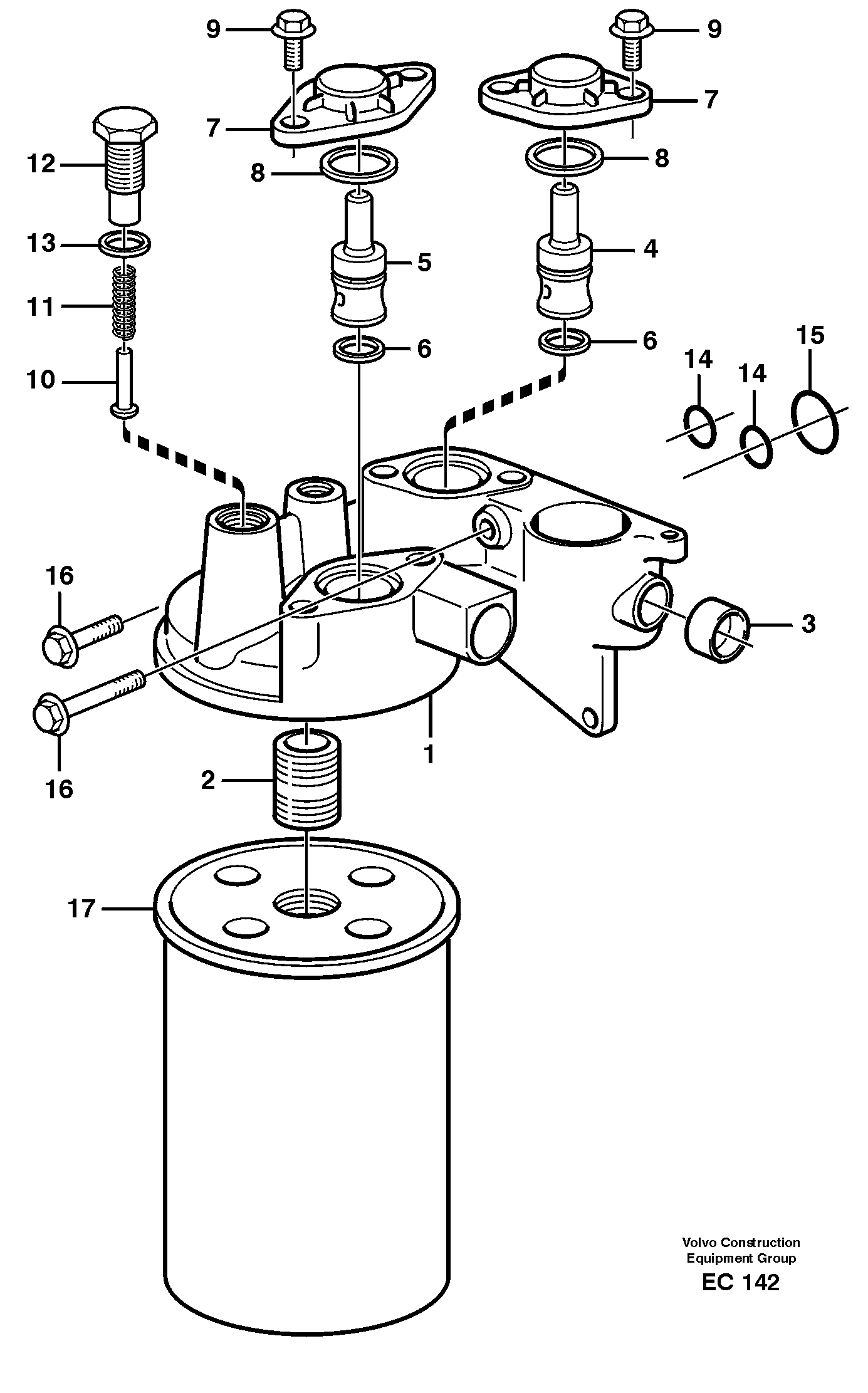 Oil filter — volvo parts diagram