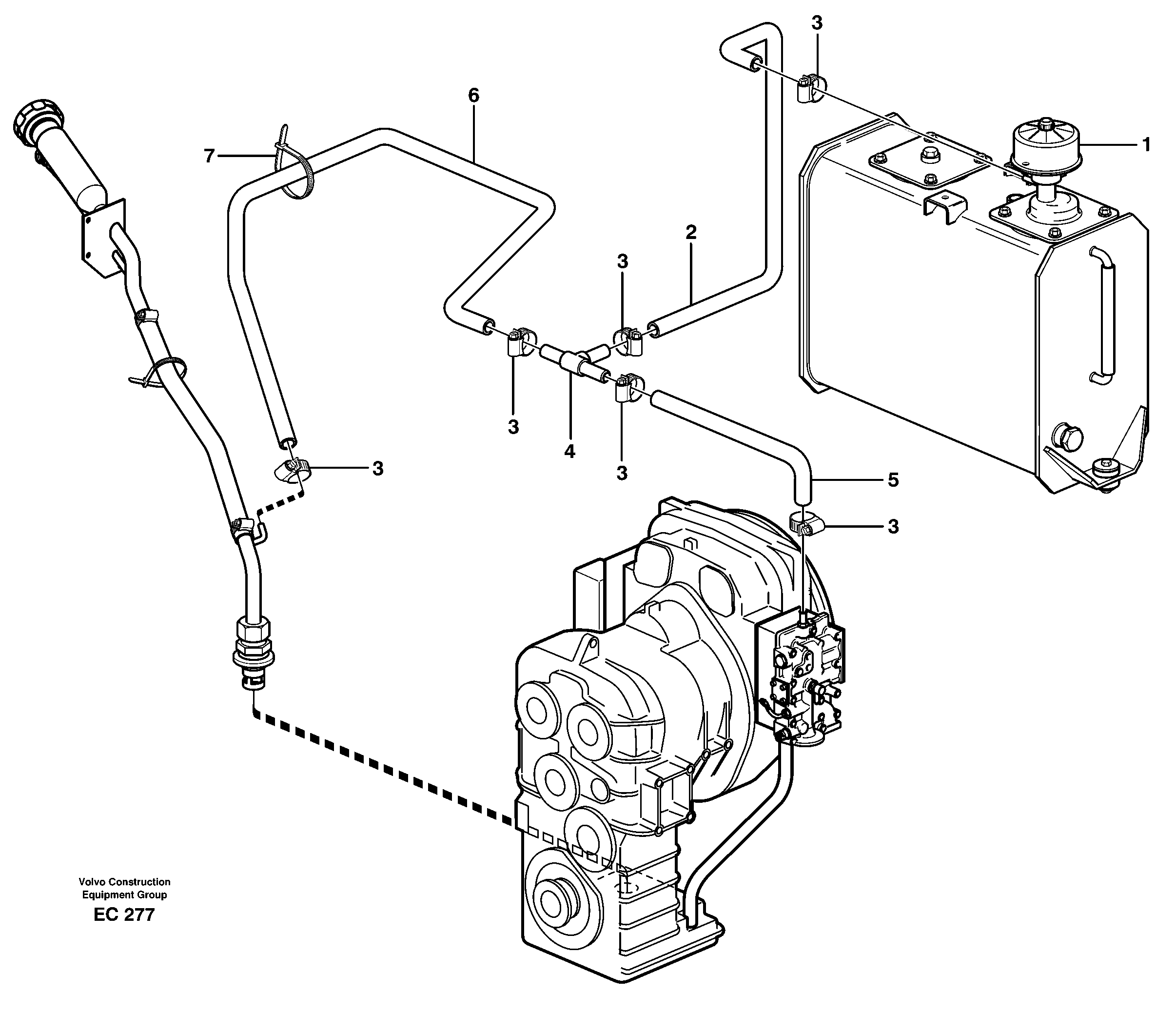 Ventilation for transmission. — volvo parts diagram