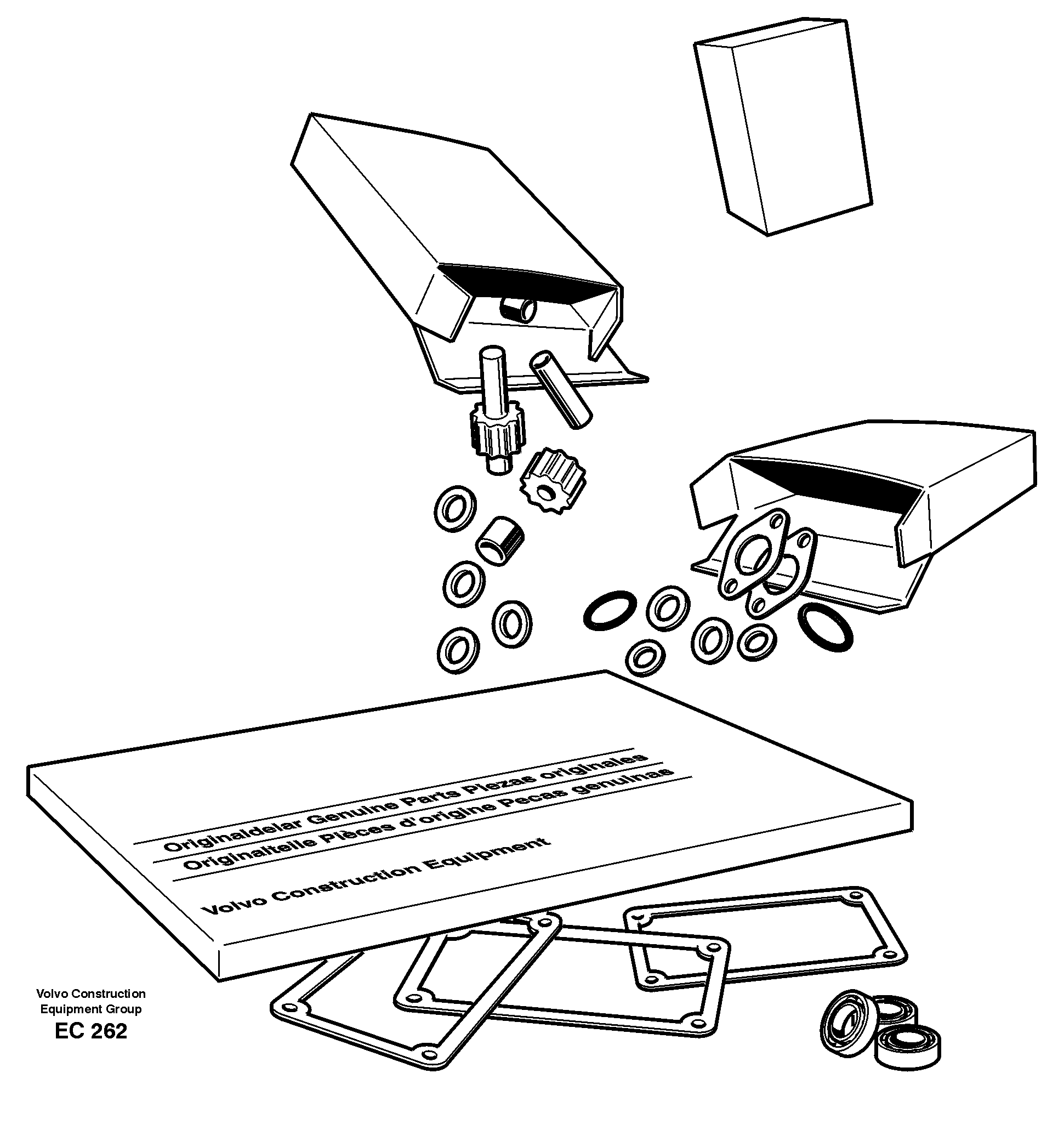 Repair kit for transmission — volvo parts diagram