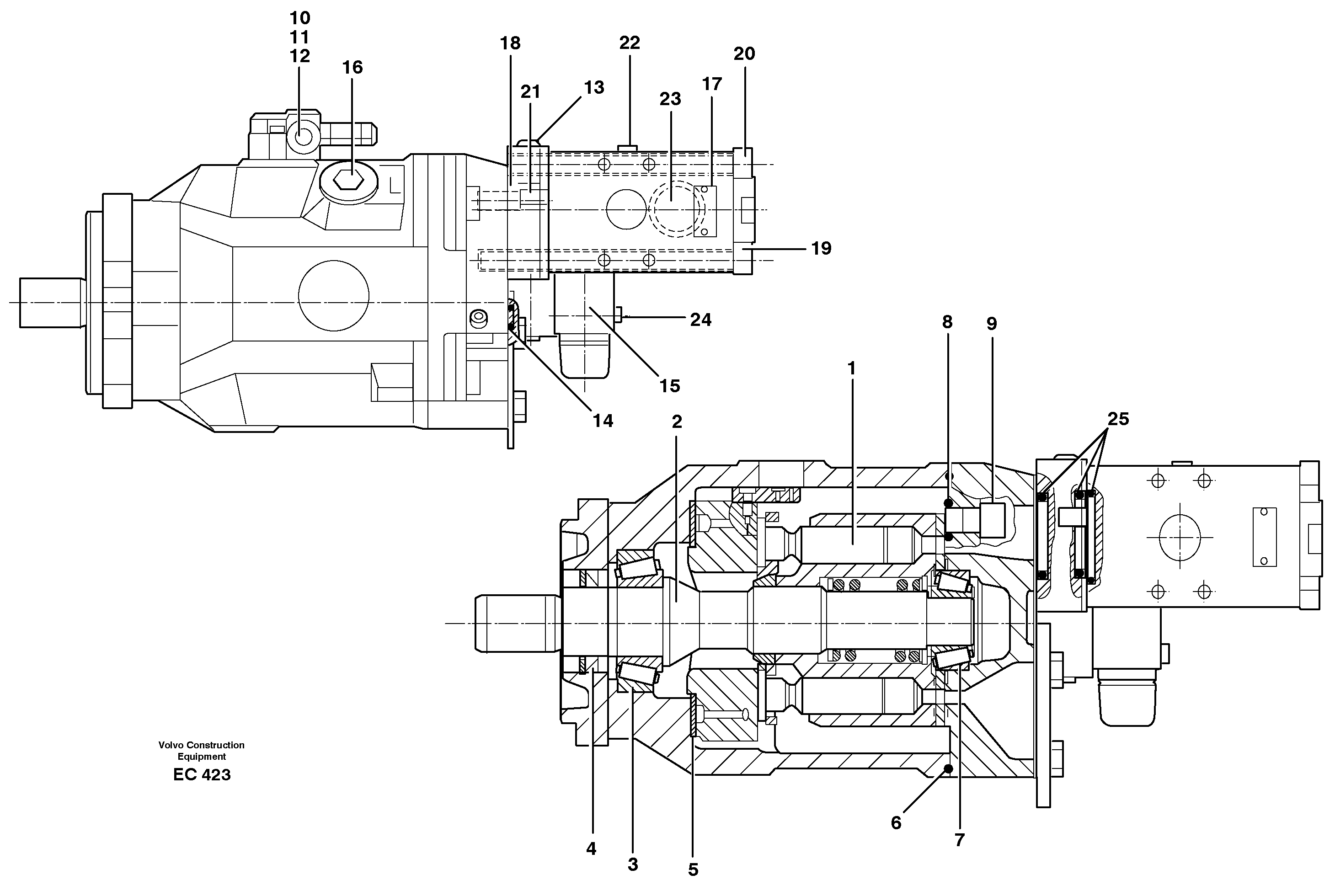 Hydraulic pump Heavy Duty  80093 — volvo parts diagram