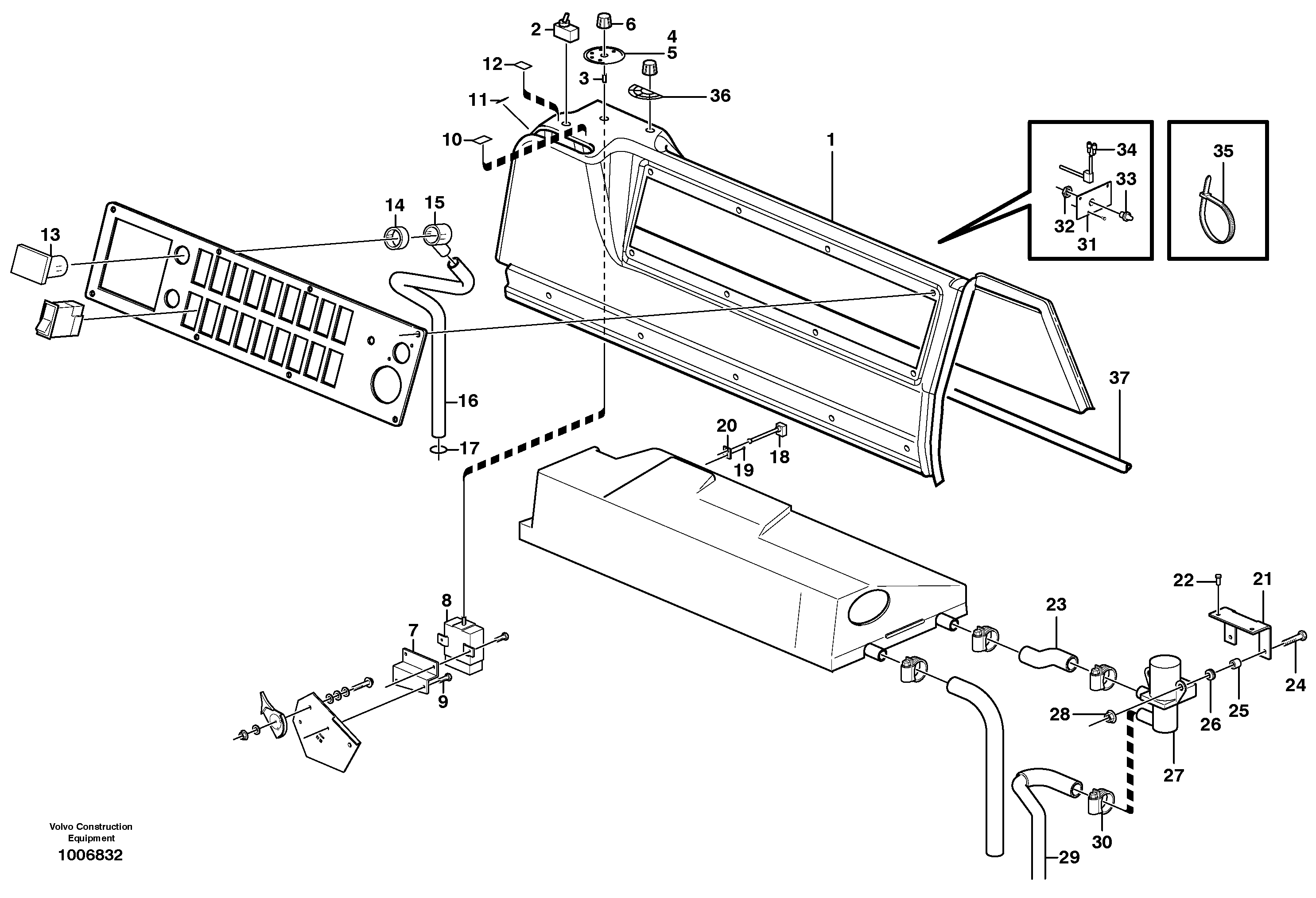 Automatic temperature control.  80502 — volvo parts diagram