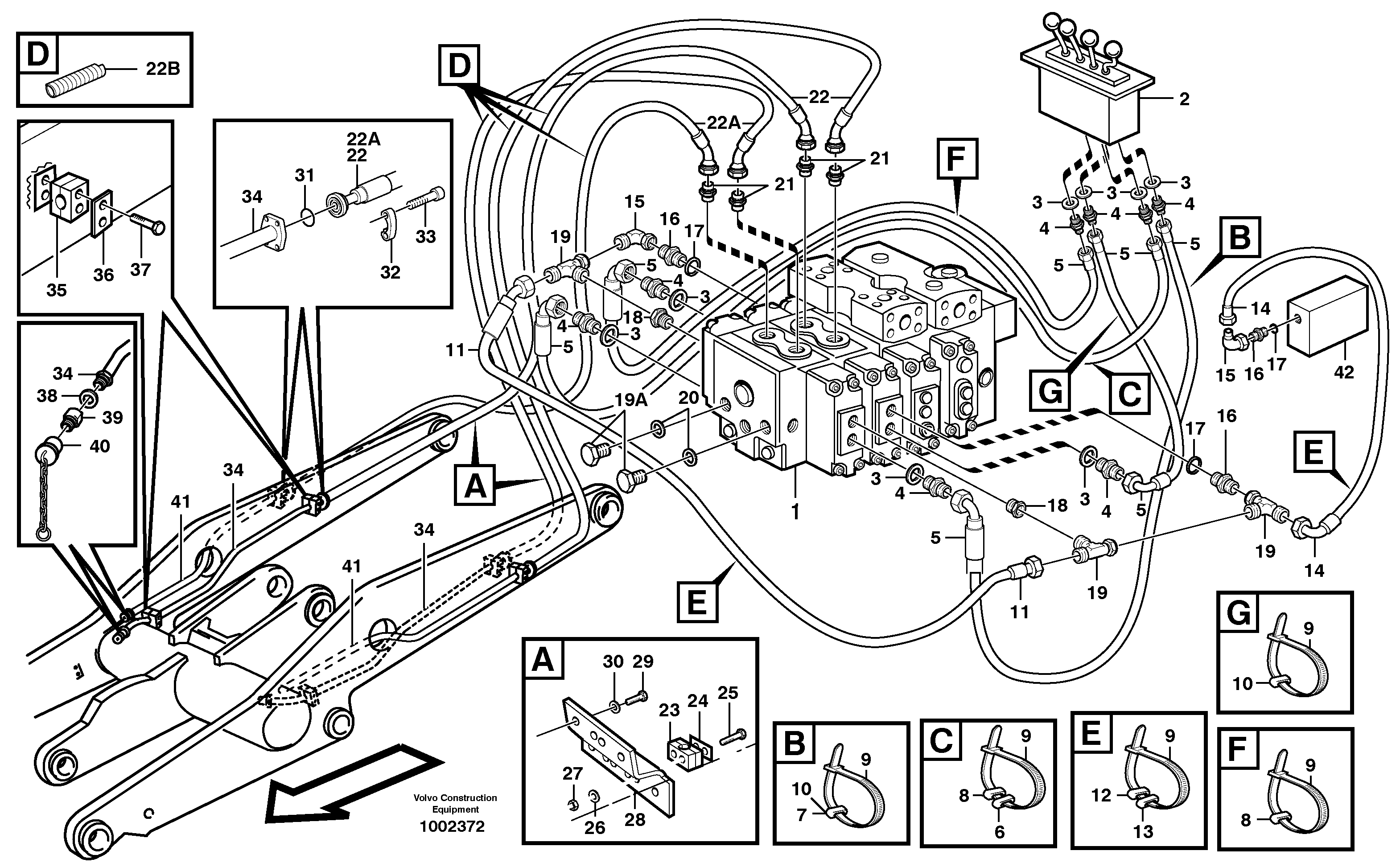 Hydraulic Control 3rd-4th  80100 — volvo parts diagram