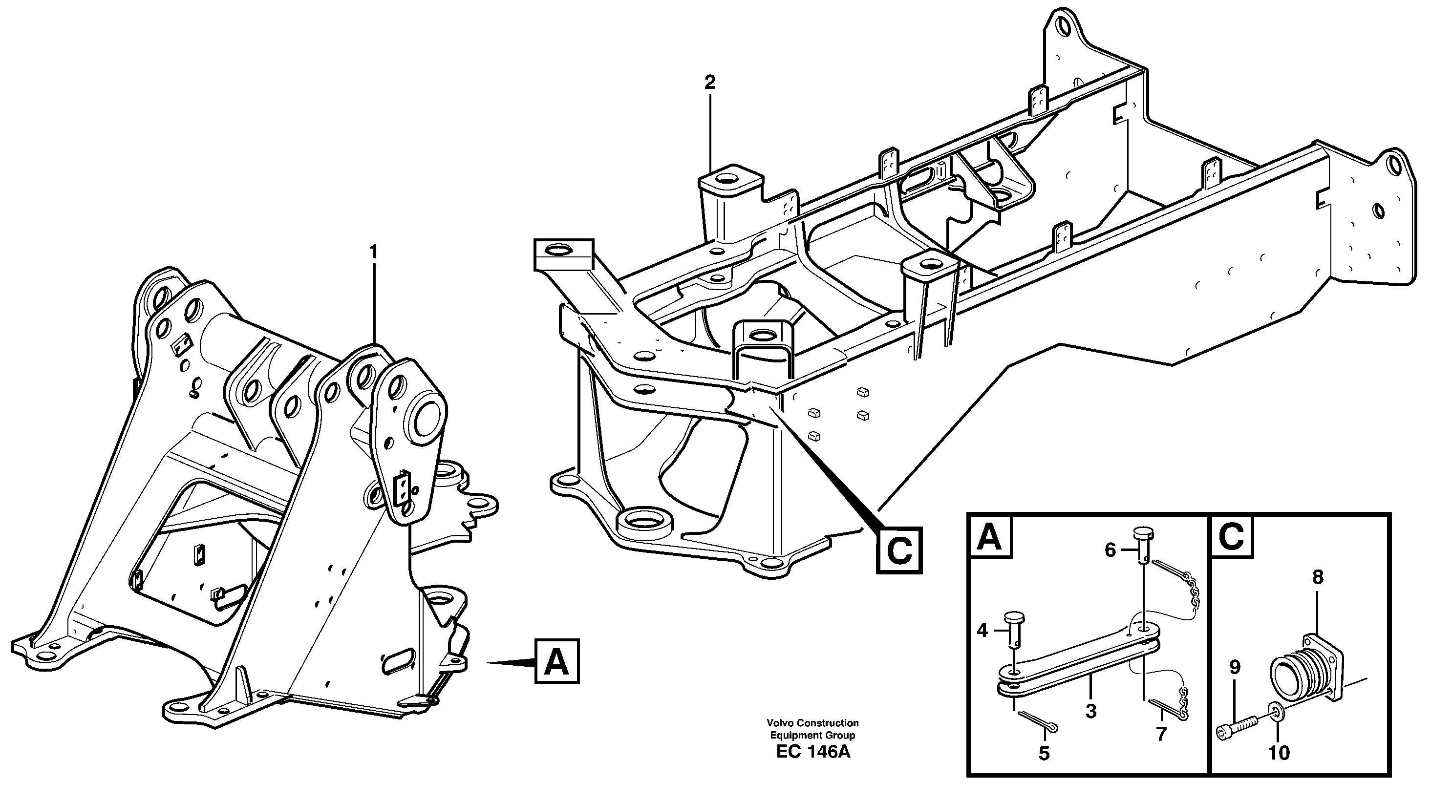 Frame — volvo parts diagram