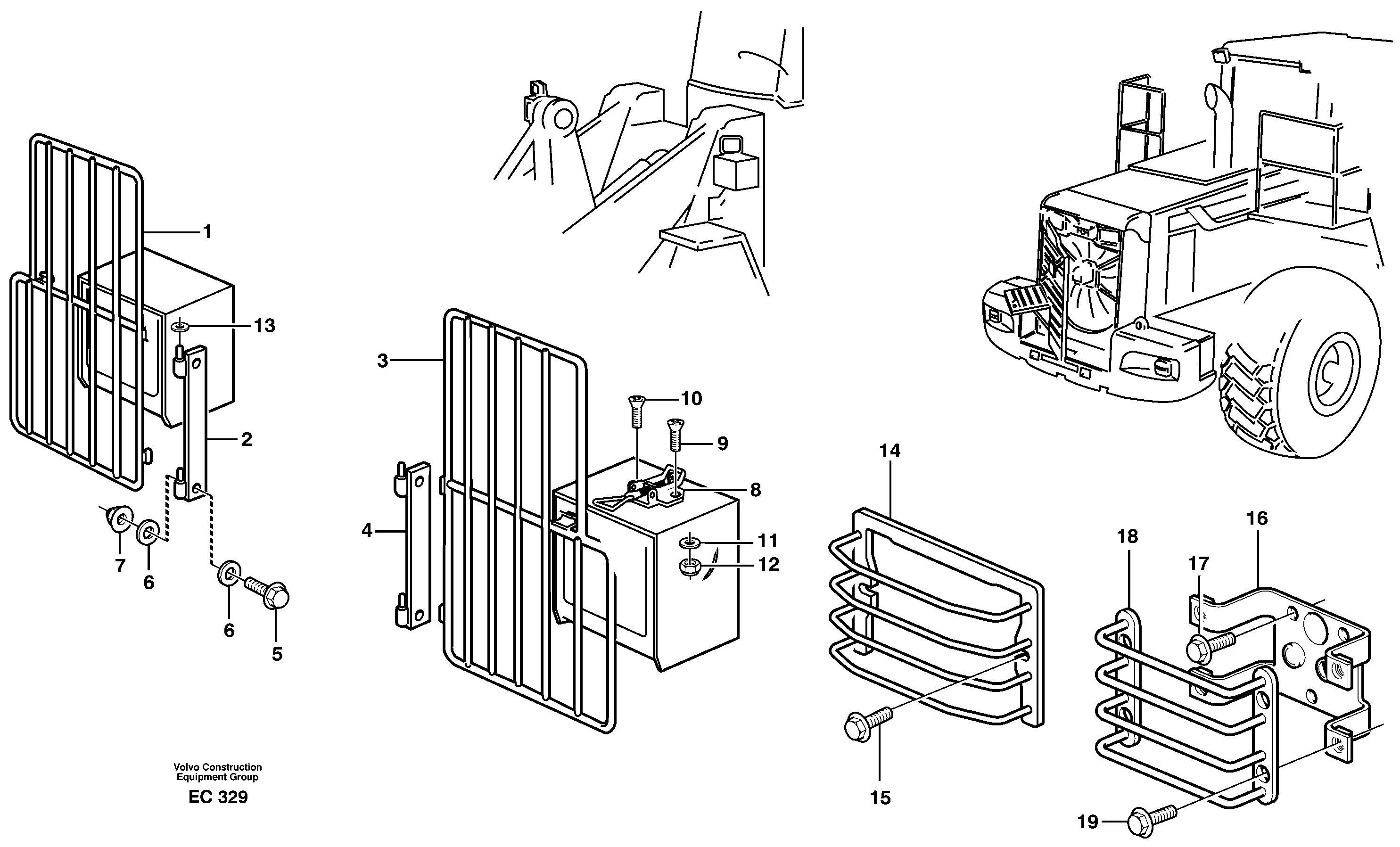 Protection for lighting.  91585, 80406, 80076 — volvo parts diagram