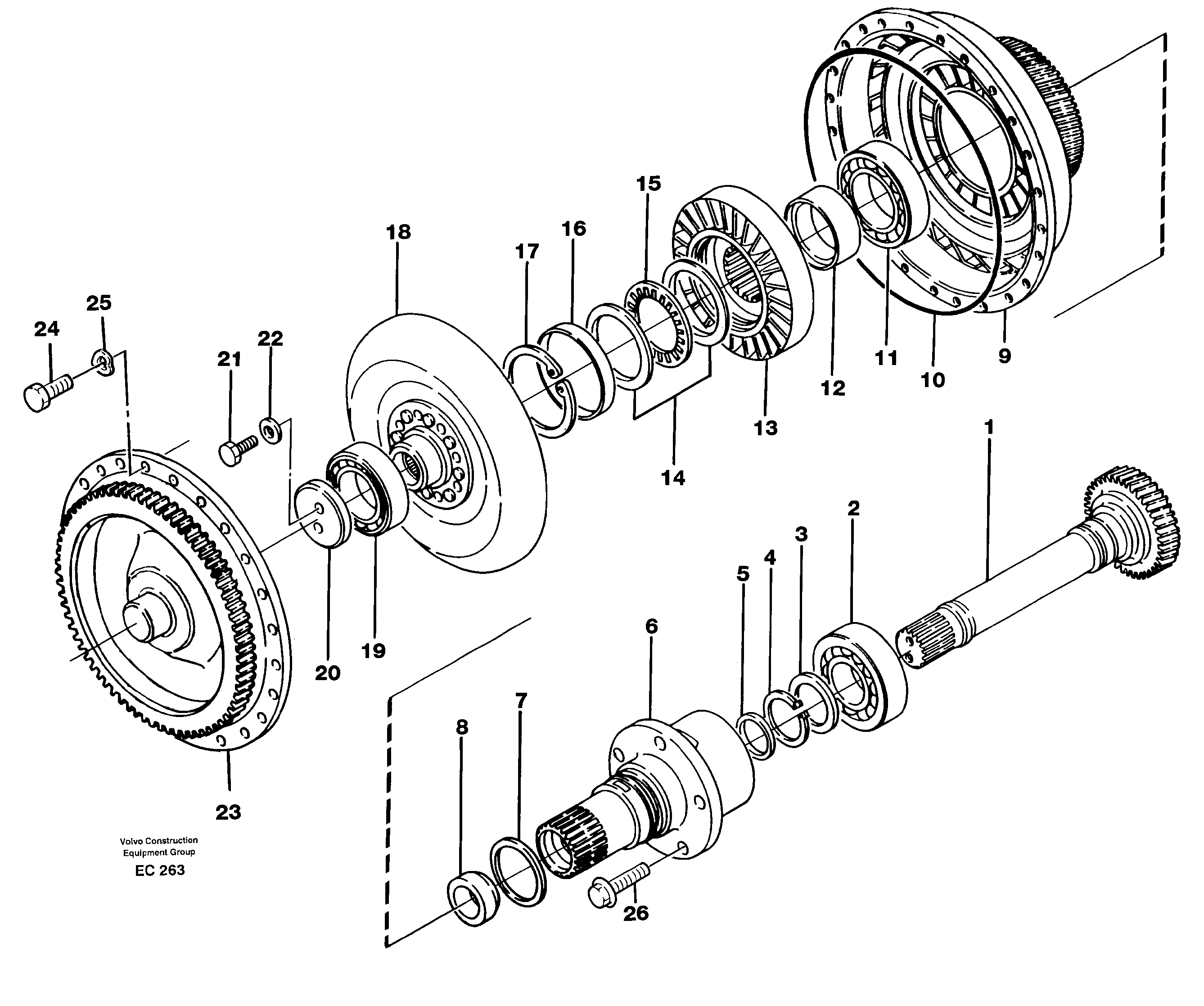 Torque converter — volvo parts diagram