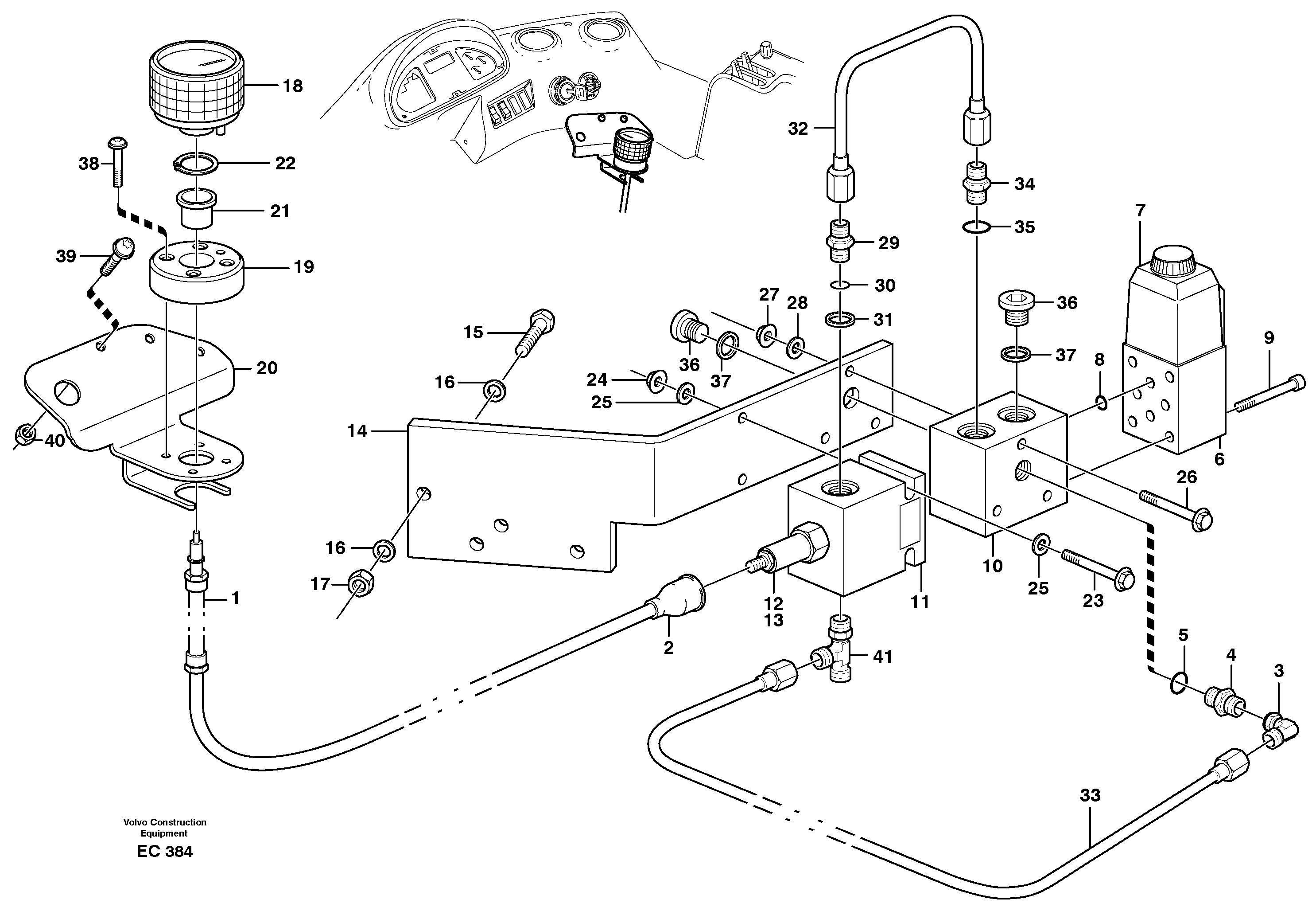 Servo hydraulic: Control and valves  80099 — volvo parts diagram