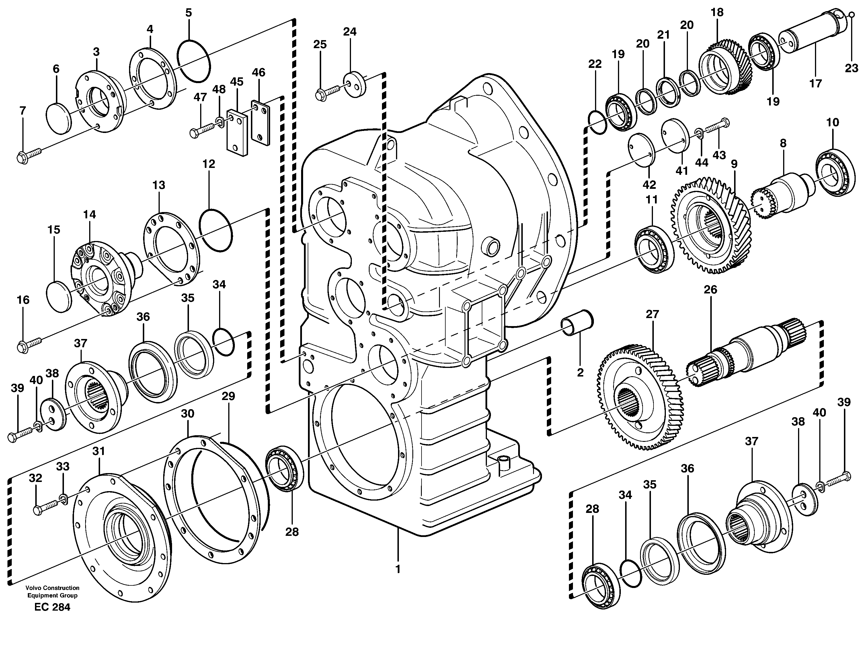 Clutch housing. 4 - speed.  22513 — volvo parts diagram