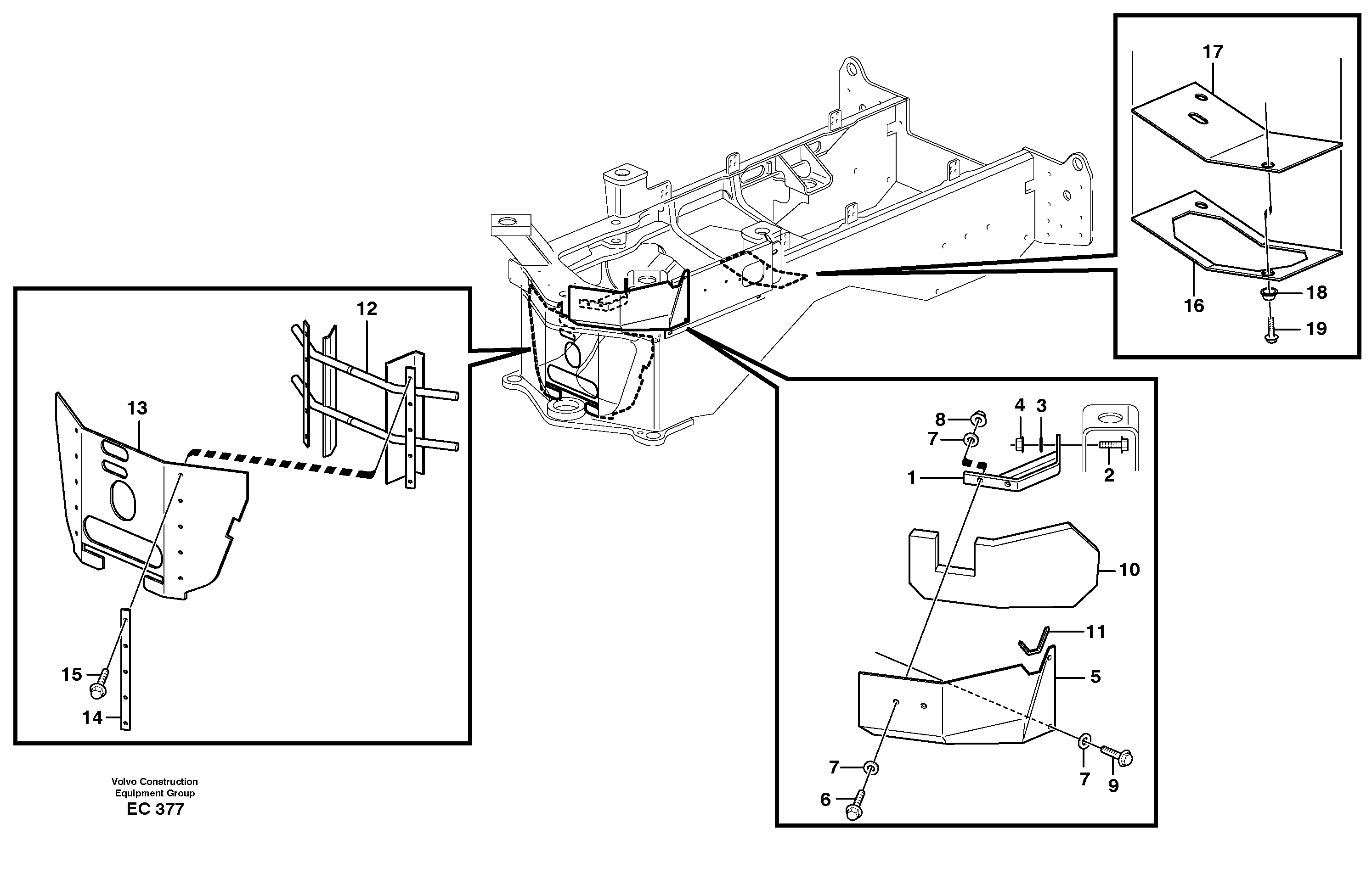 Protecting plates  80404, 93661 — volvo parts diagram