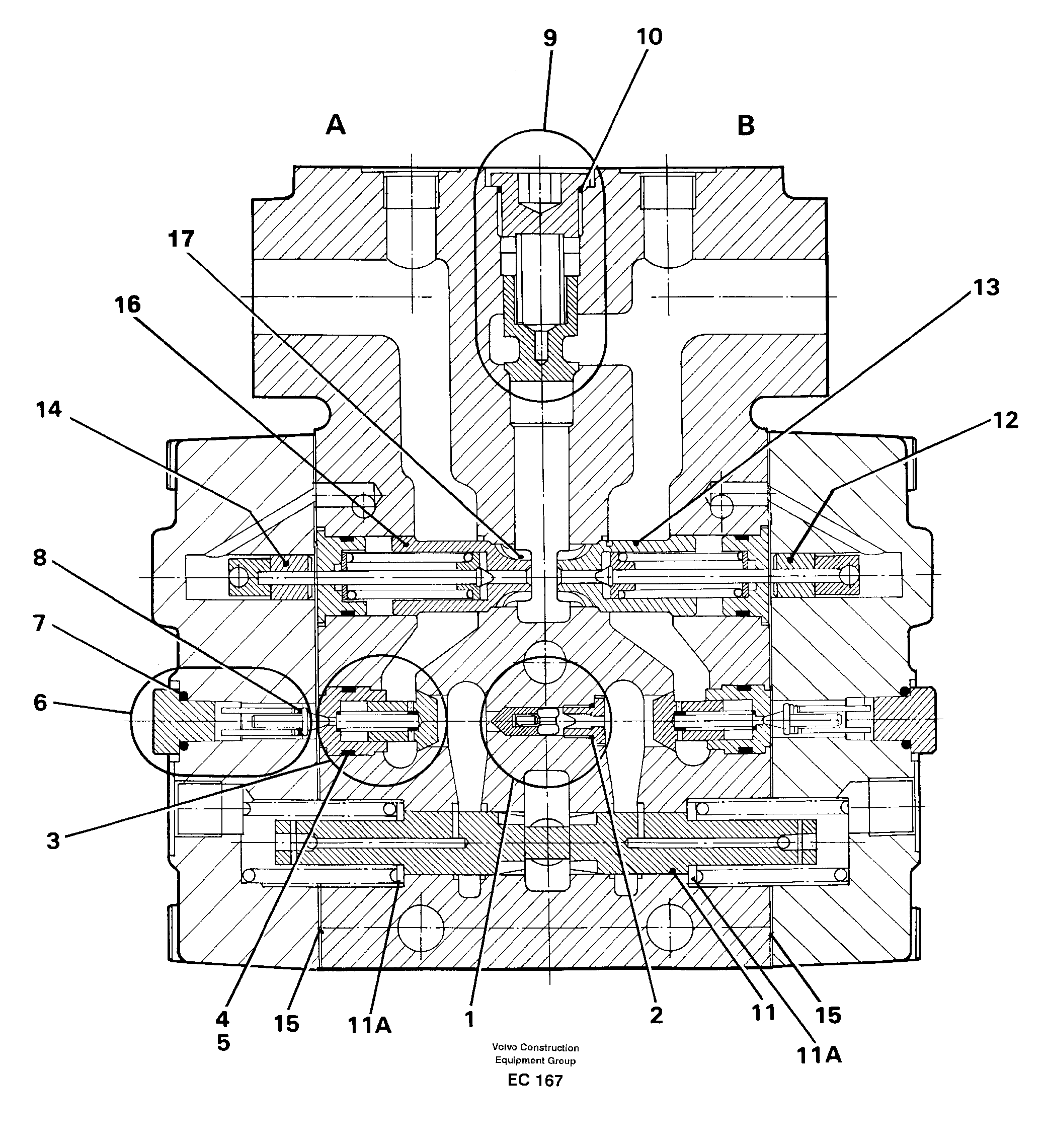Valve section Tilt — volvo parts diagram