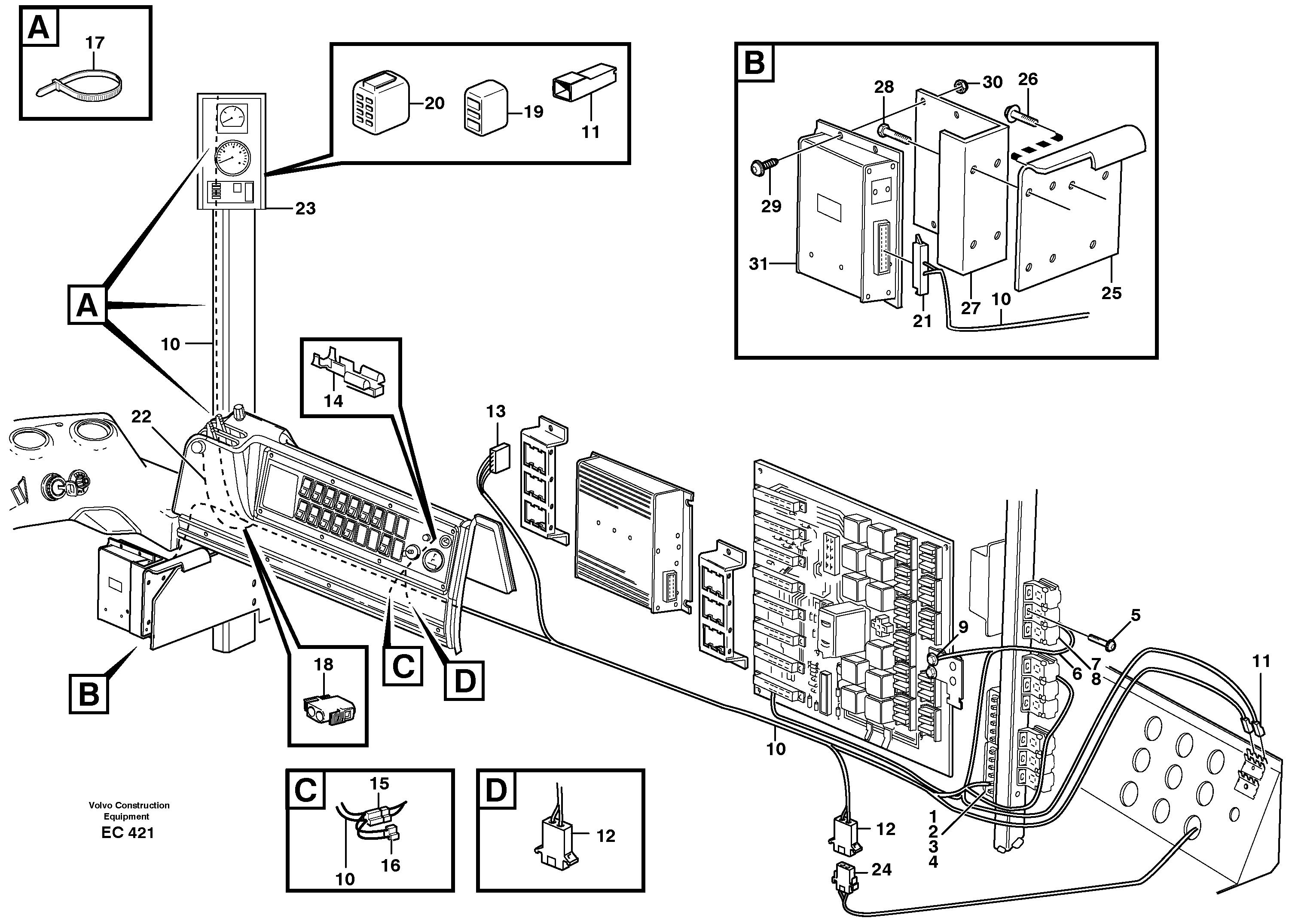 Electrical system, hydraulic system: Heavy Duty  80093 — volvo parts diagram