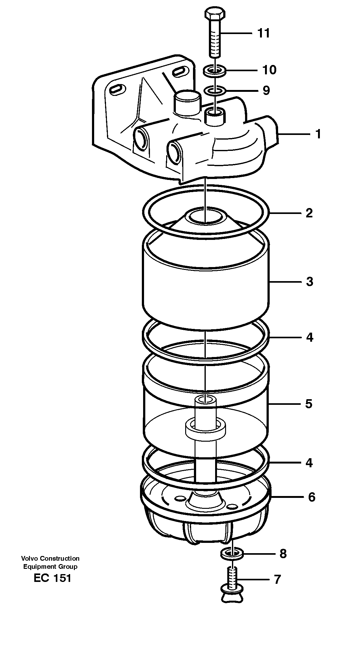 Slurry separator — volvo parts diagram