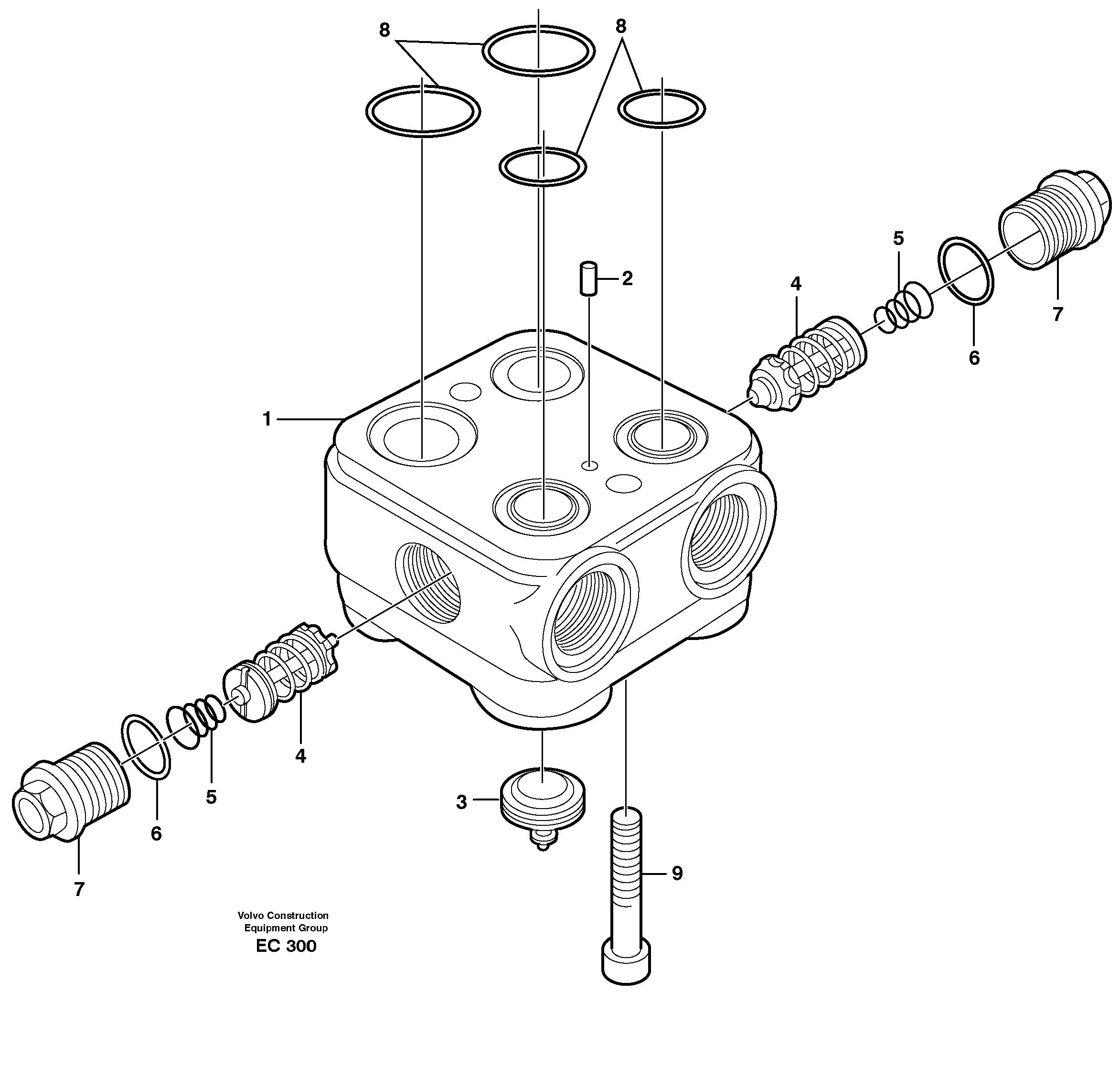 Valve housing — volvo parts diagram