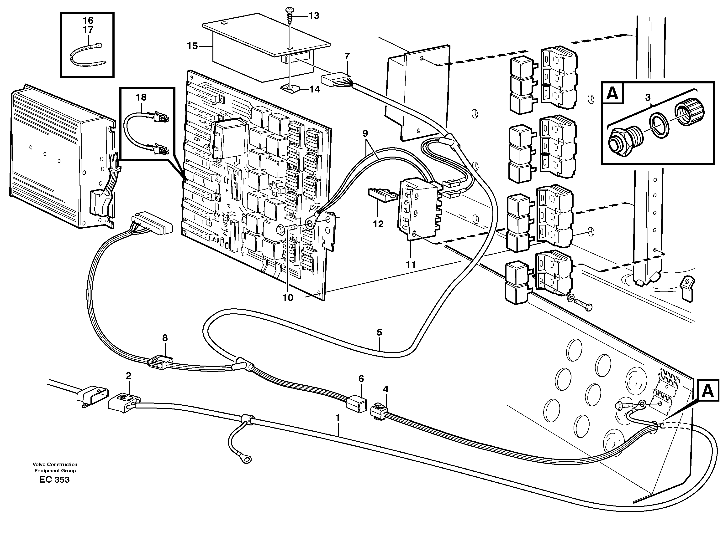 Electrical system: speed limiter max.30km/h,20km/h  80381, 80382 — volvo parts diagram