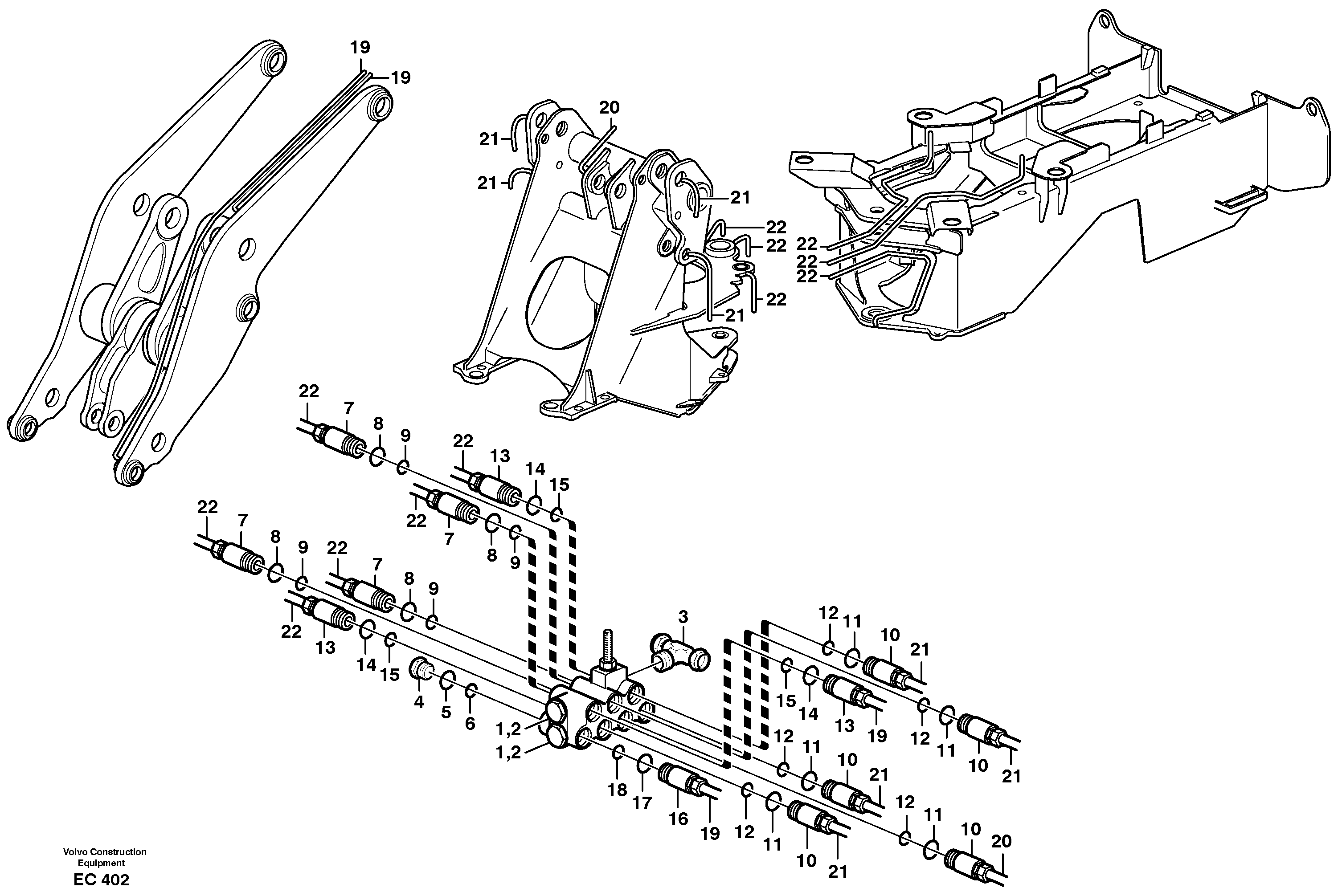 Distribution block, B1  80580 — volvo parts diagram