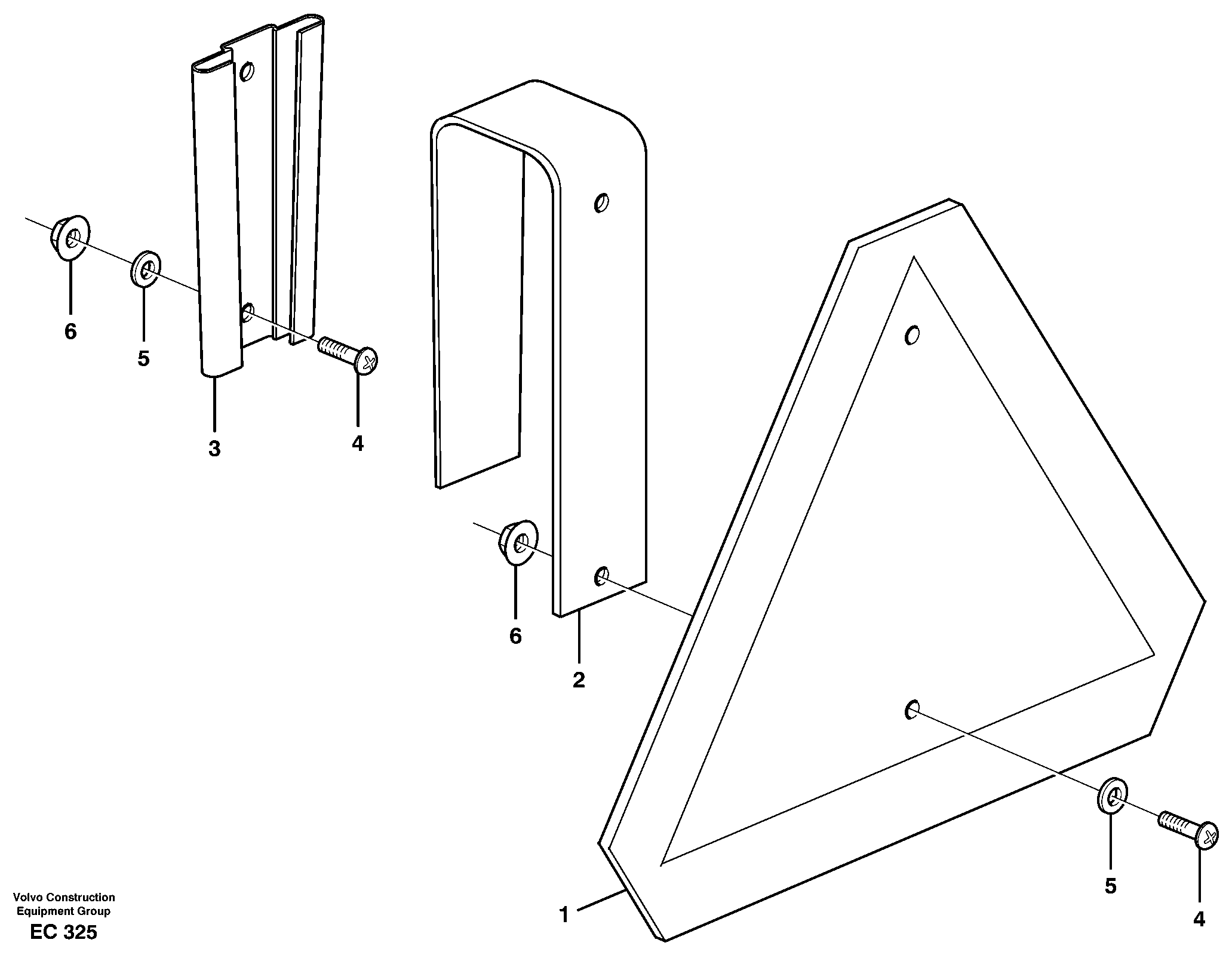 LGF - sign, Slow moving vehicle  99592 — volvo parts diagram