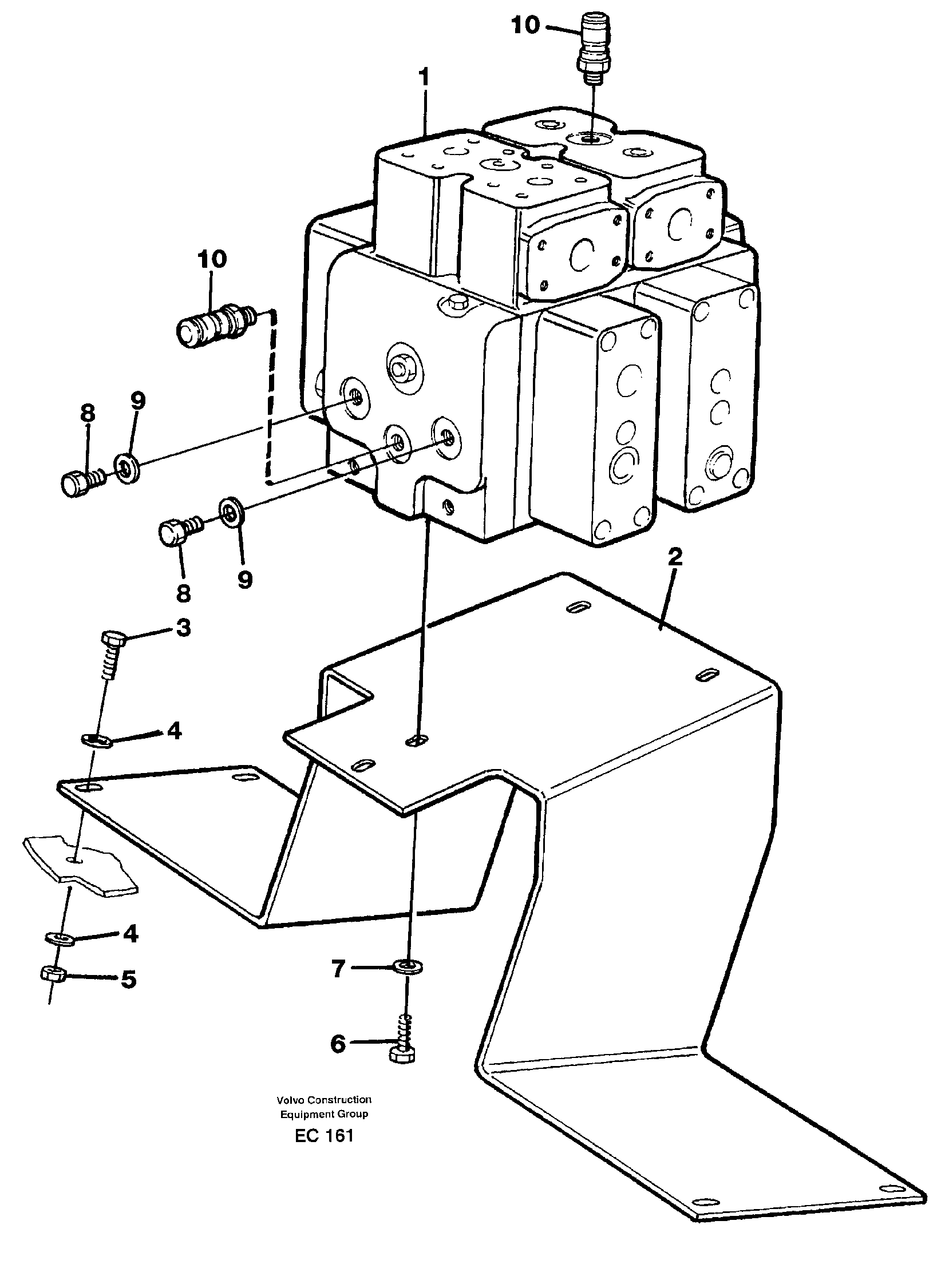 Control valve, assembly — volvo parts diagram