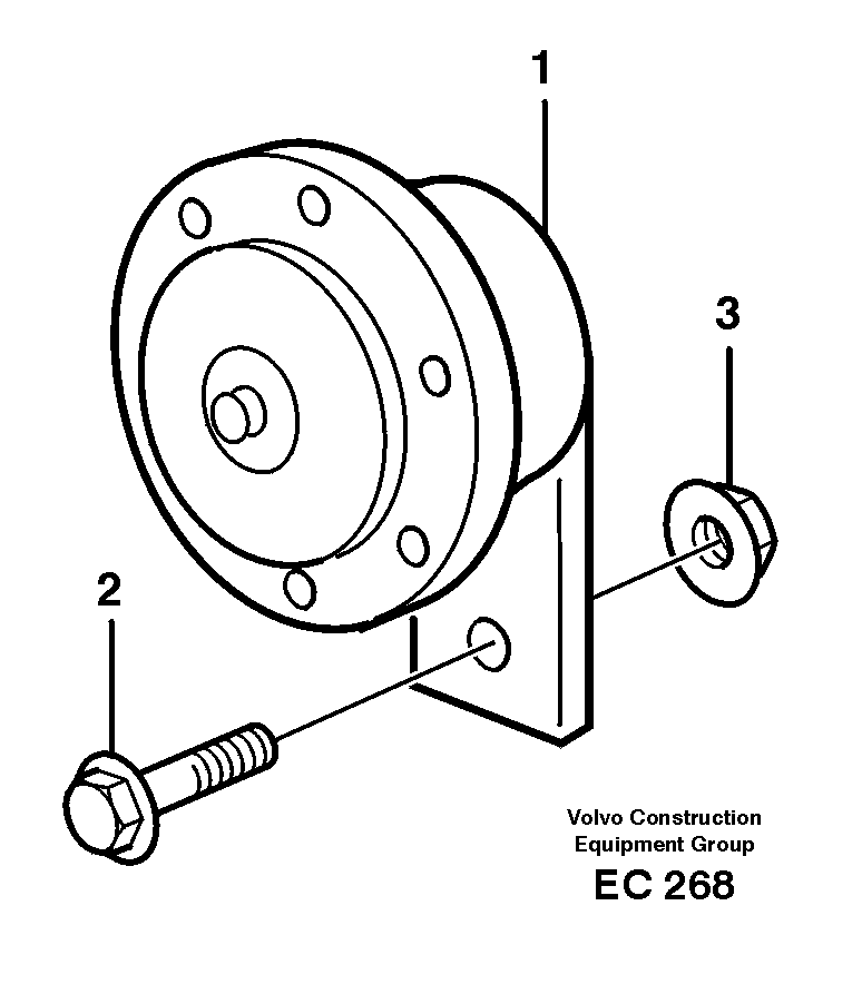 Compressor horn — volvo parts diagram