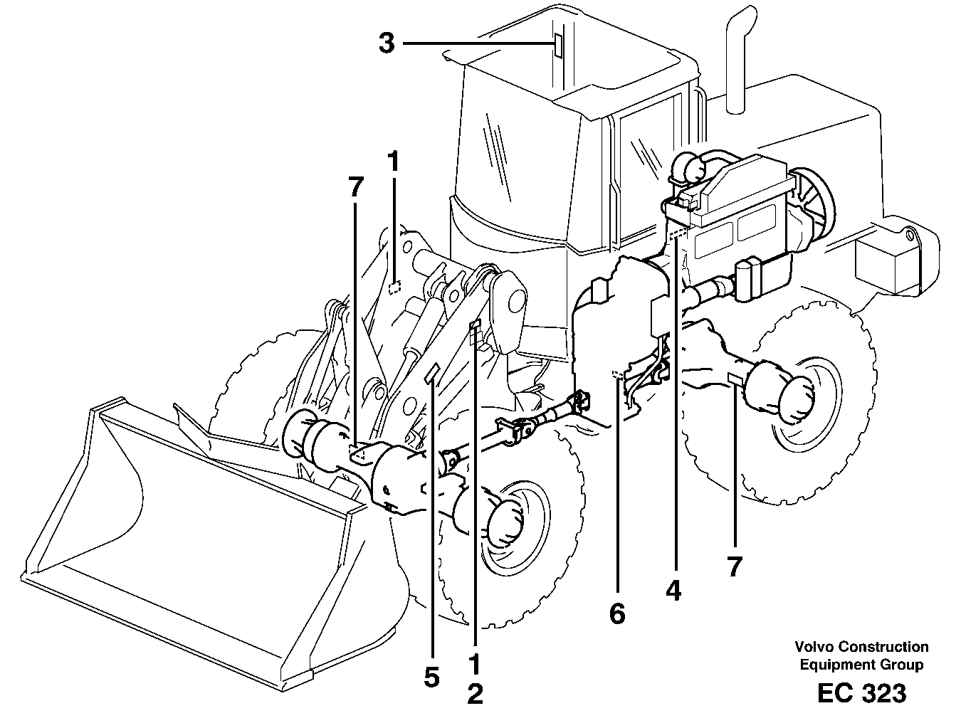 Product sign plate — volvo parts diagram