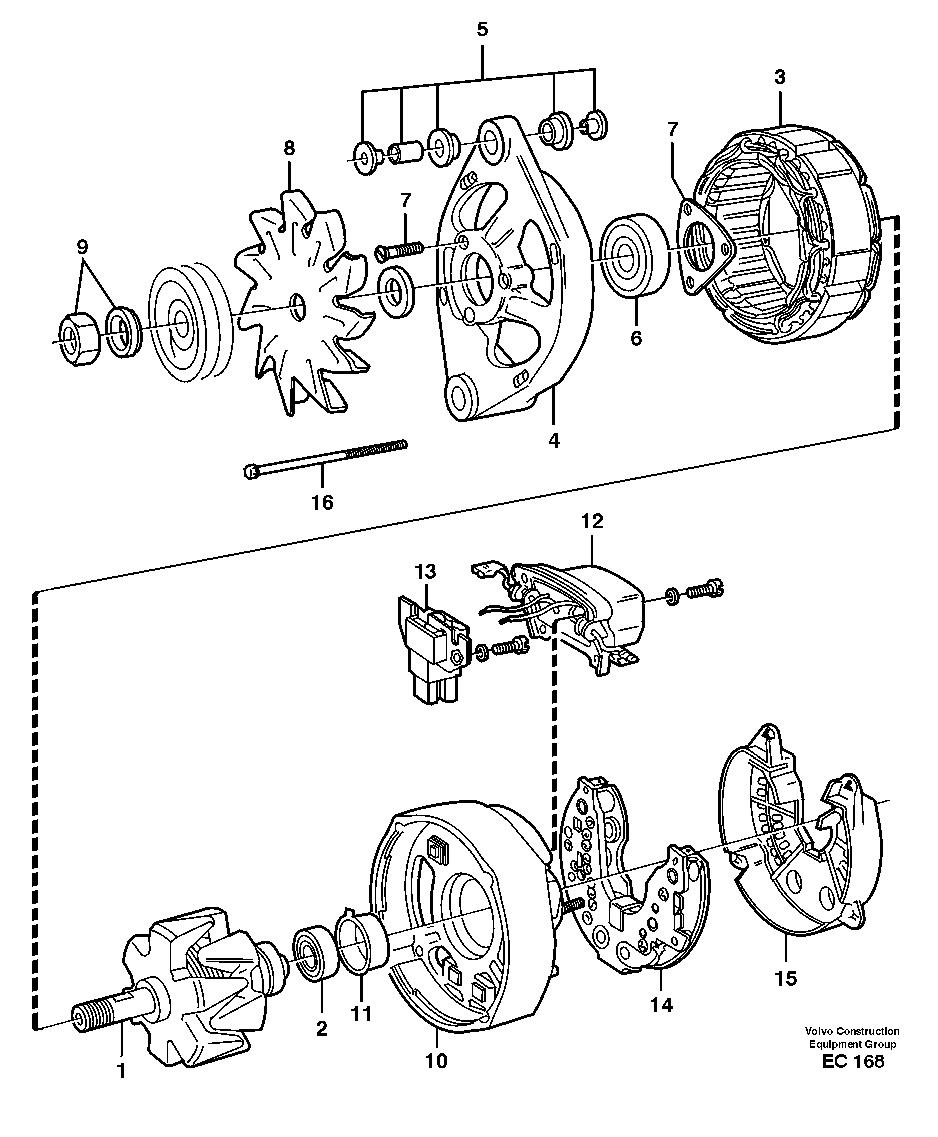 Alternator — volvo parts diagram