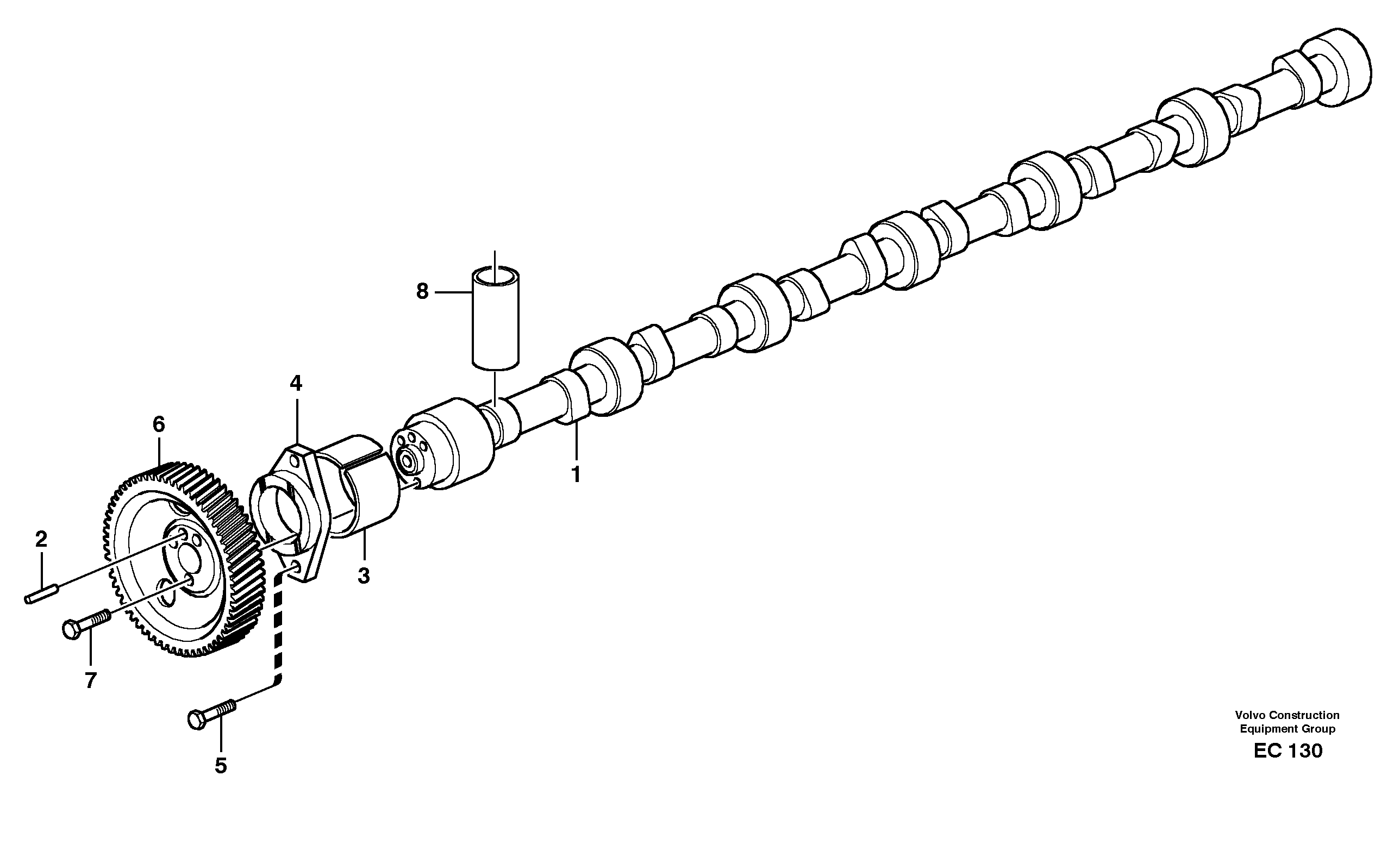 Camshaft — volvo parts diagram
