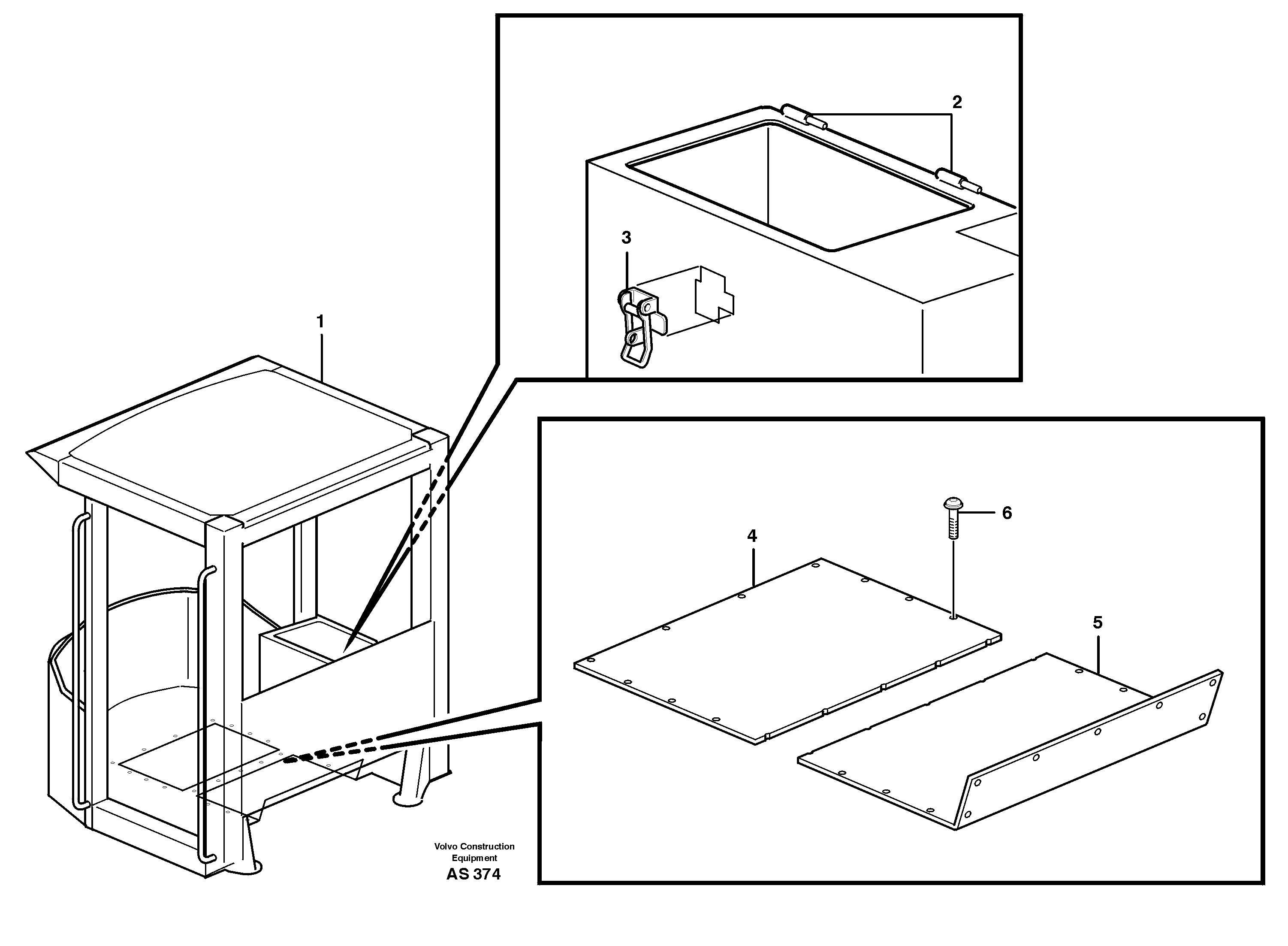 Cab body  33159 — volvo parts diagram