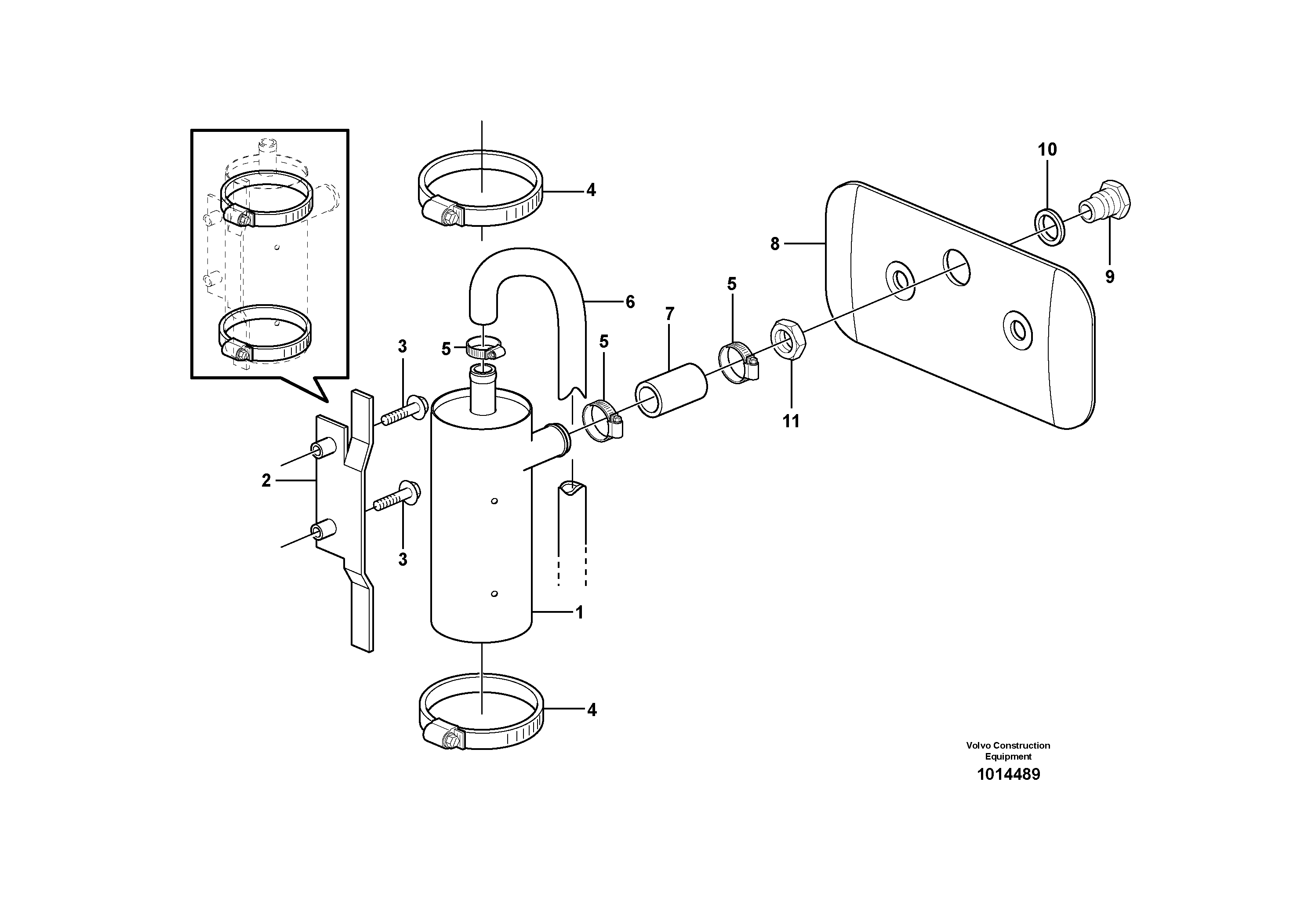 Oil trap, crankcase ventilation  80426 — volvo parts diagram
