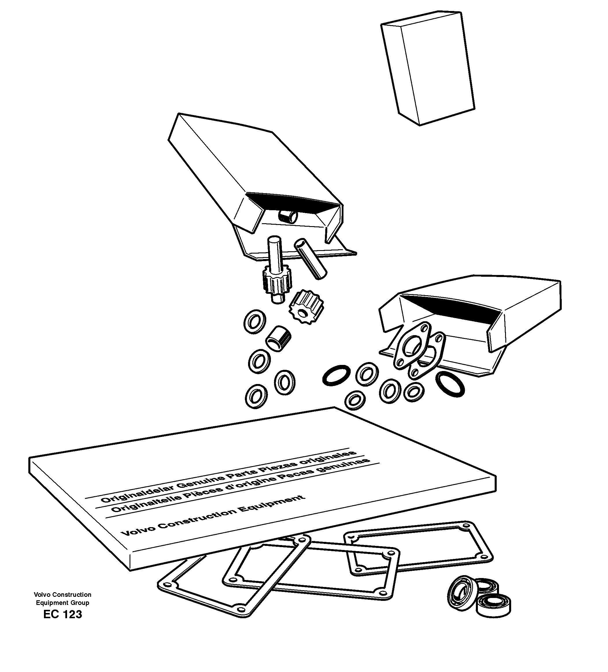 Repair kits for engine — volvo parts diagram