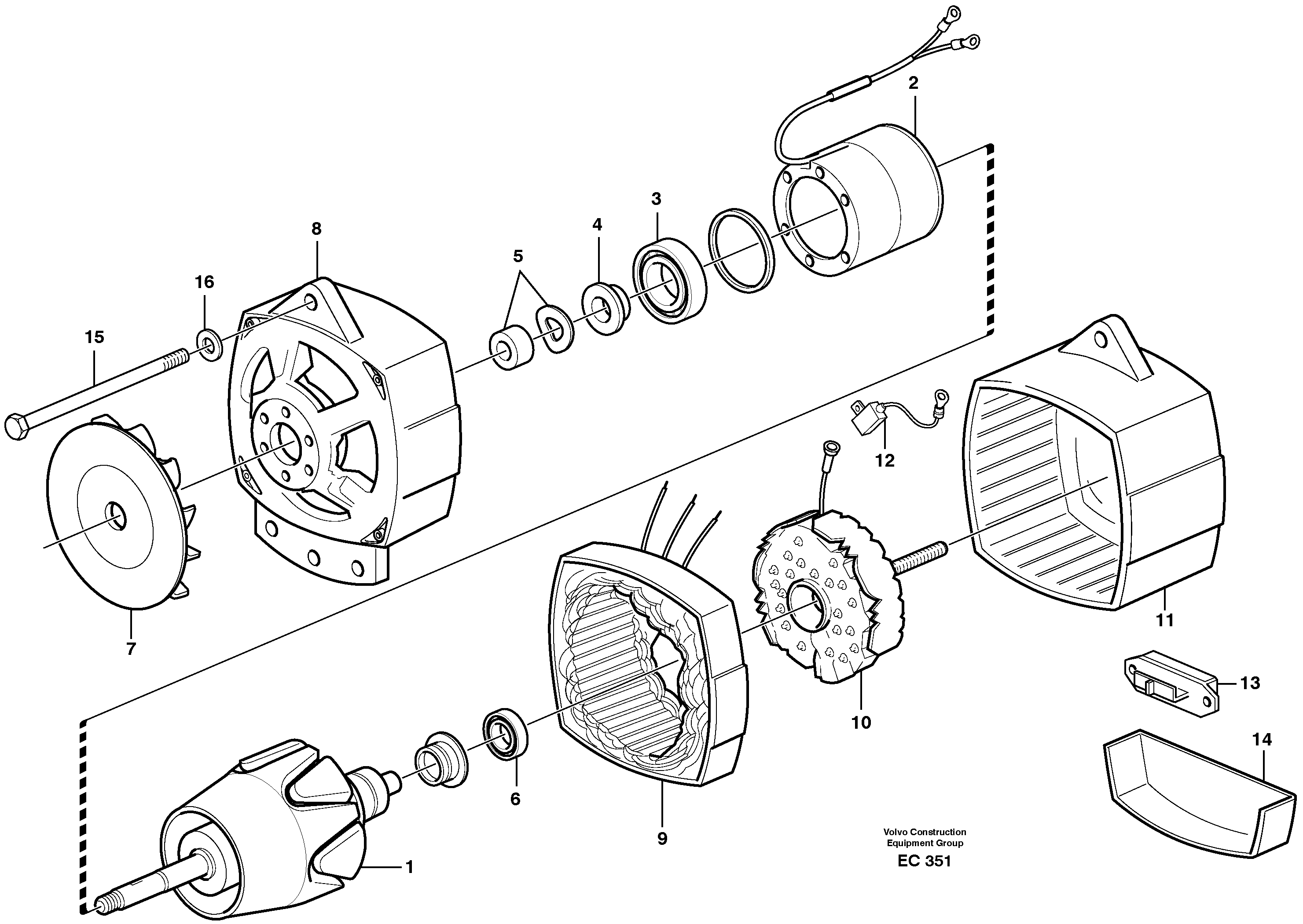 Alternator  80386 — volvo parts diagram