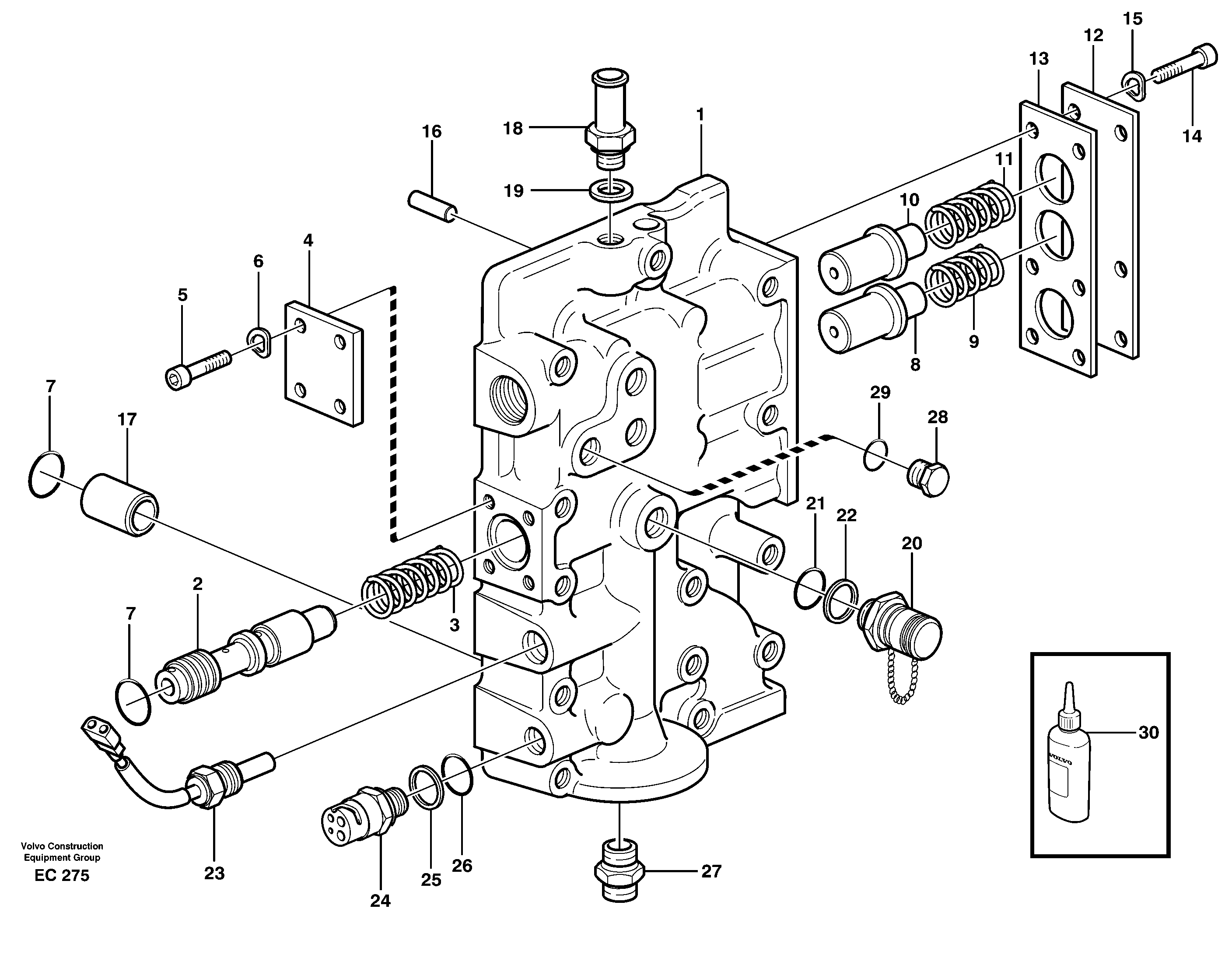 Pressure limiting valve — volvo parts diagram
