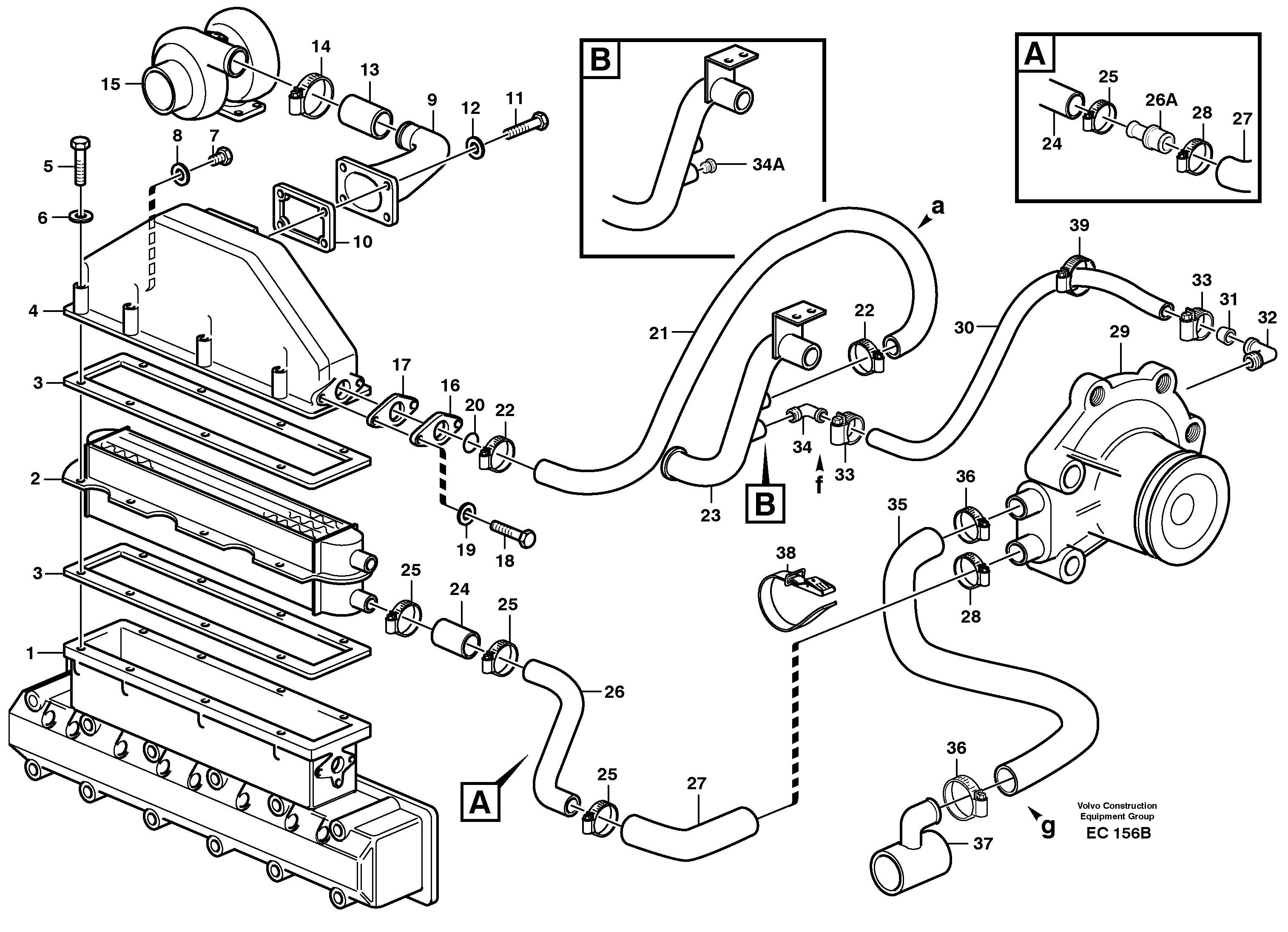 Intercooler — volvo parts diagram