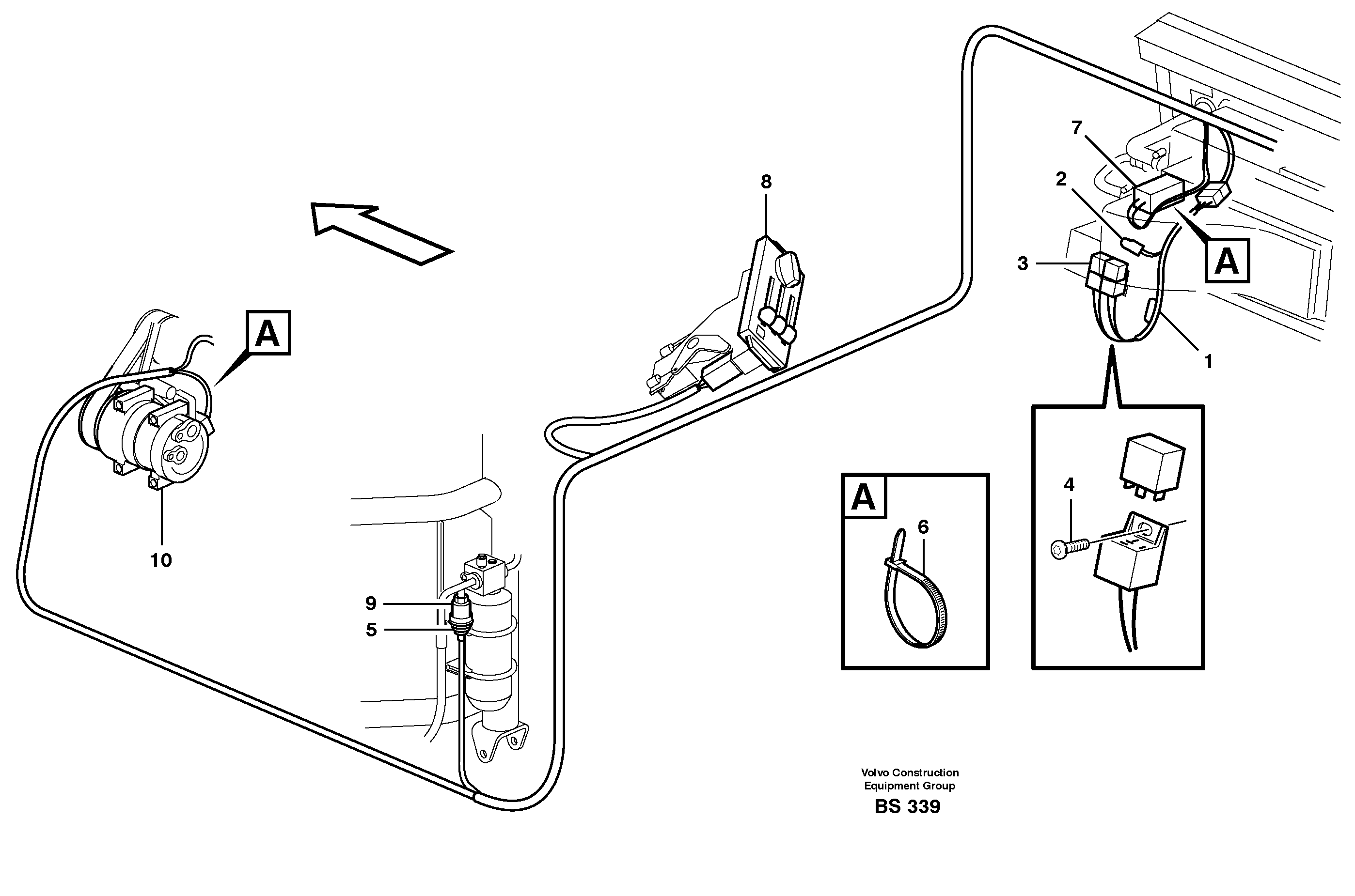 Air conditioning  81001 — volvo parts diagram