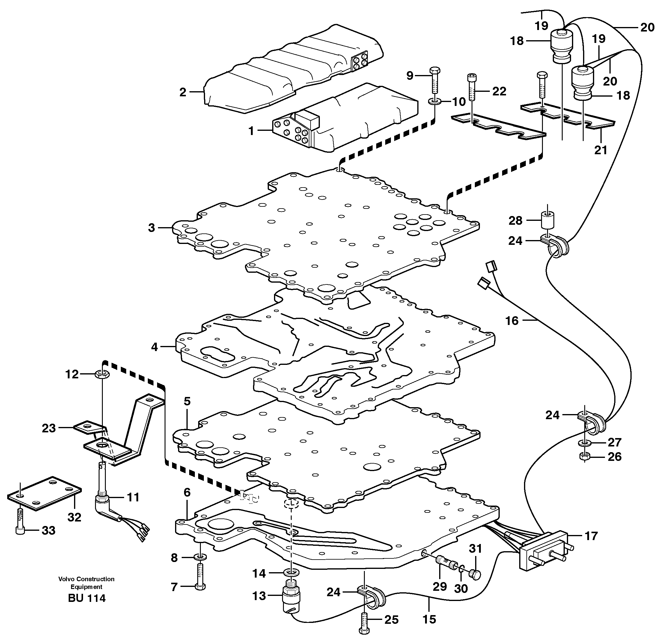 Control system  22518, 22545, 22649, TM - 3141002 — volvo parts diagram