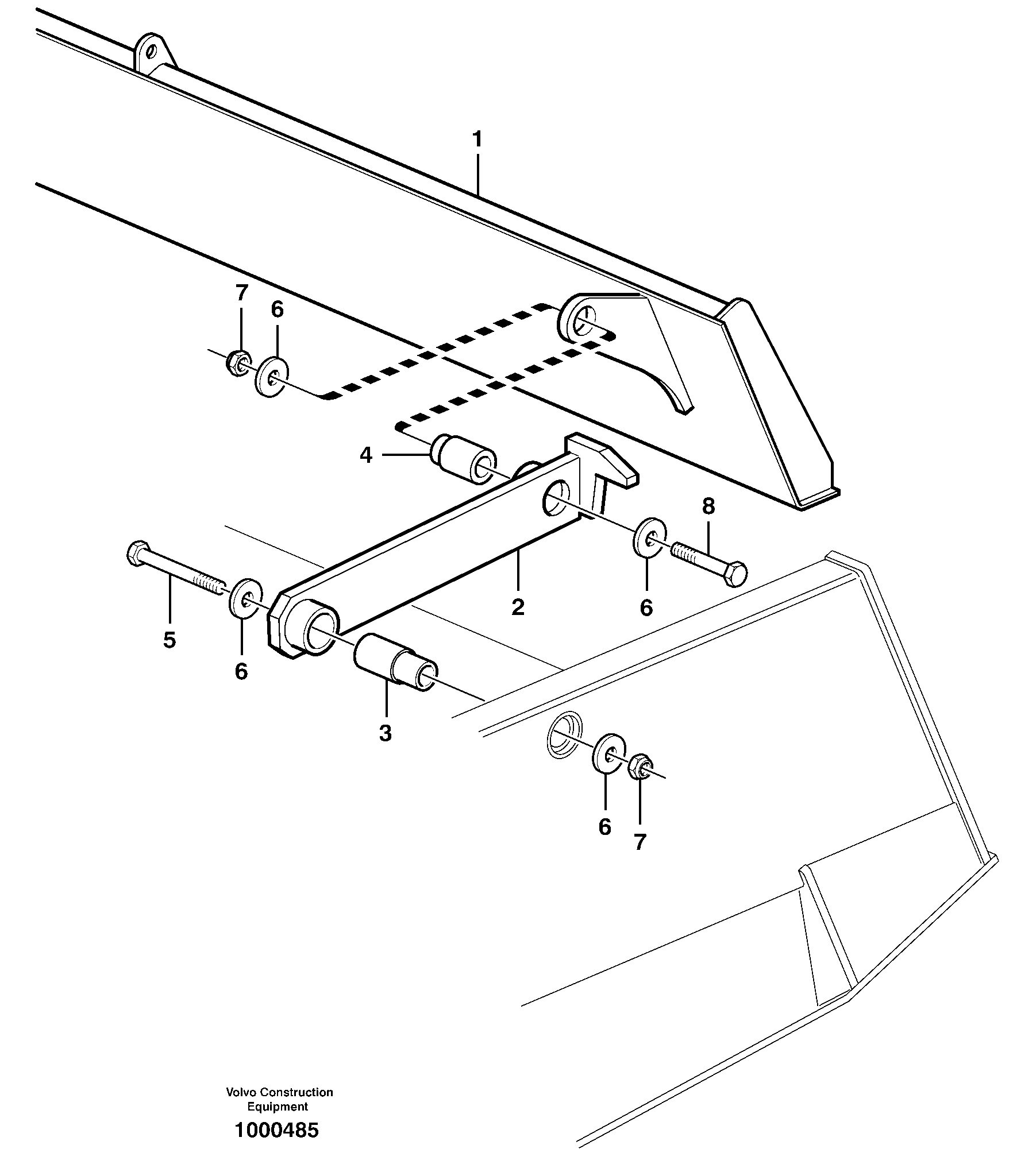 Tailboard 81033 — volvo parts diagram