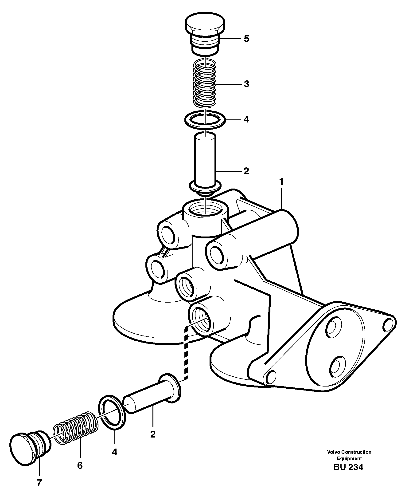 Filter housing — volvo parts diagram
