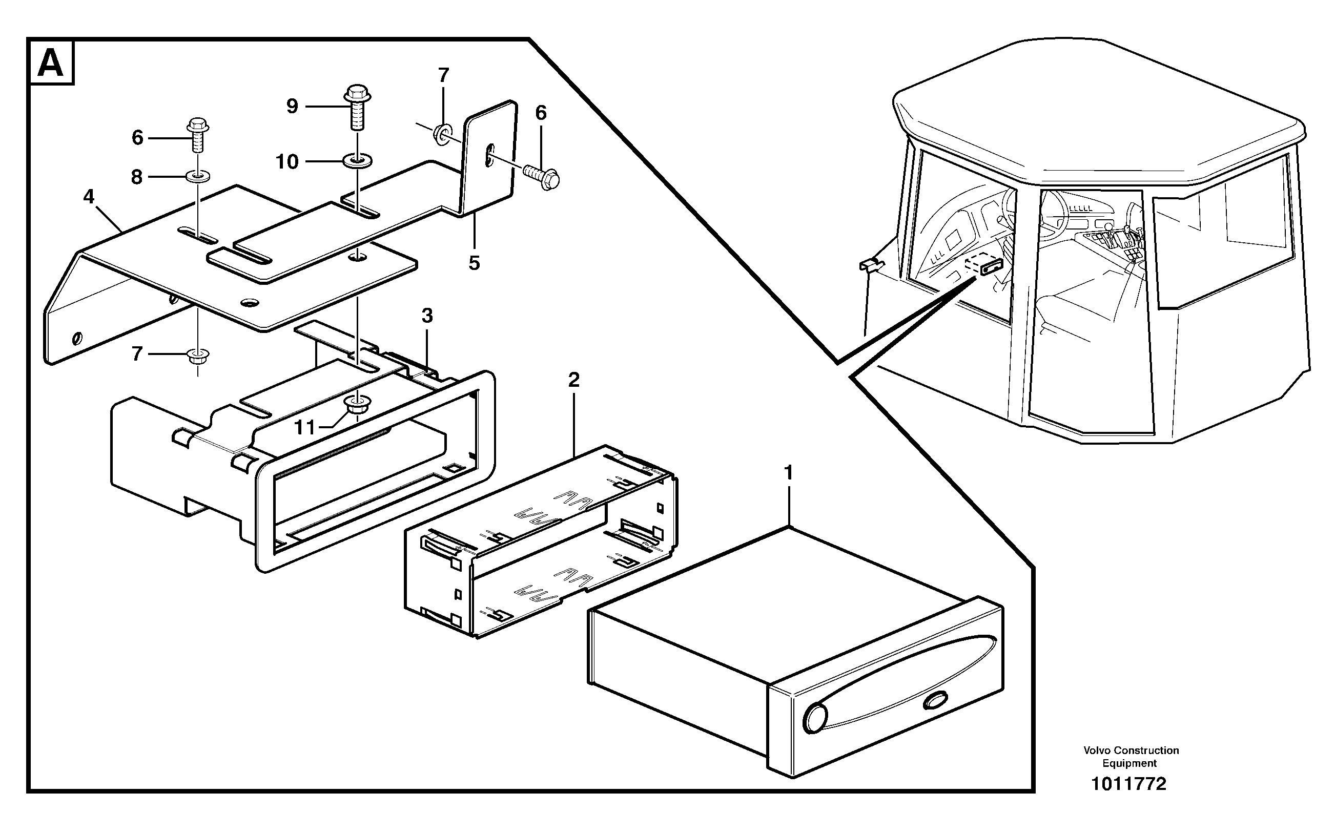 Tachograph 81107 — volvo parts diagram