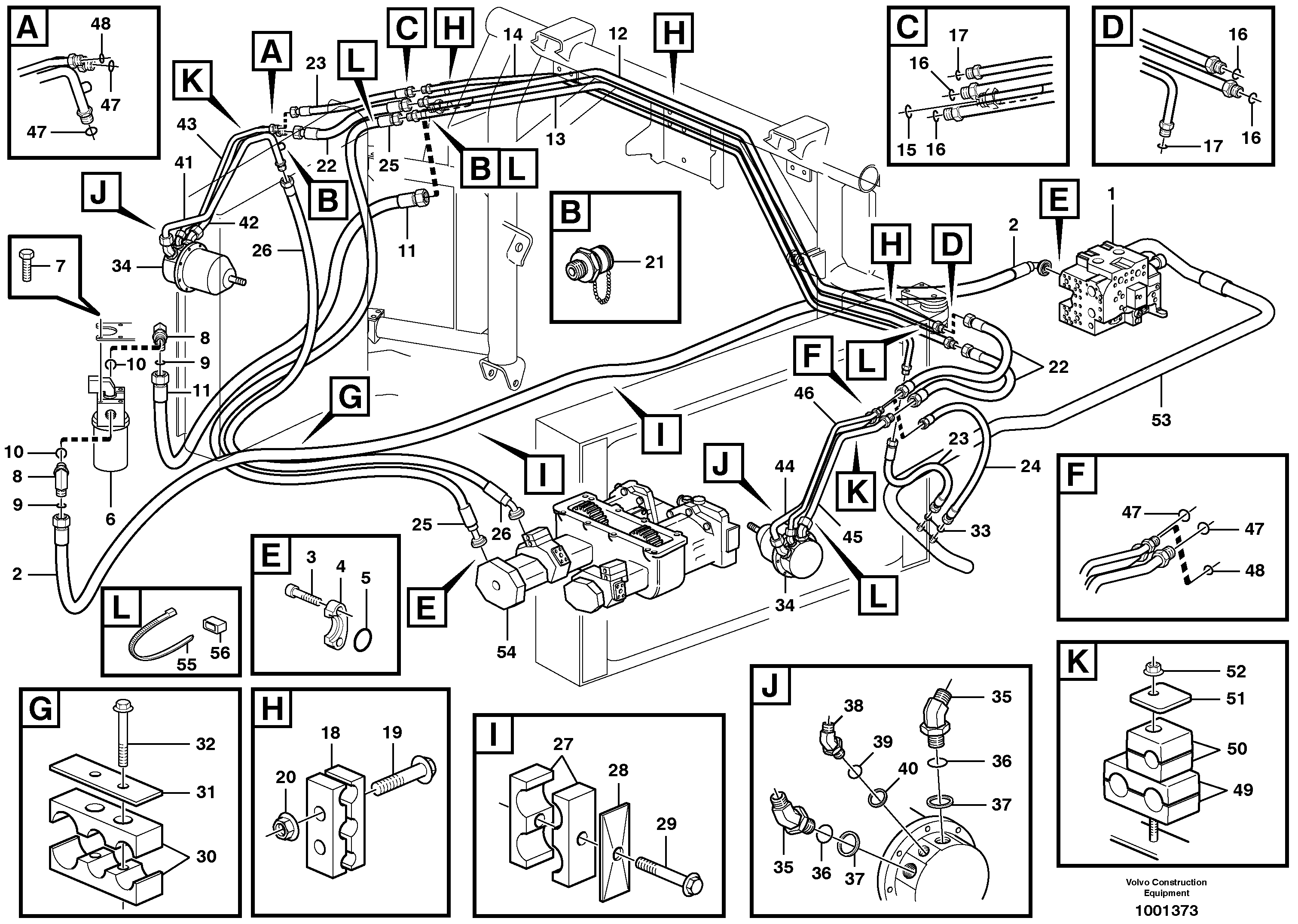 Fan drive  SER NO - 11730, SER NO - 61113 USA — volvo parts diagram