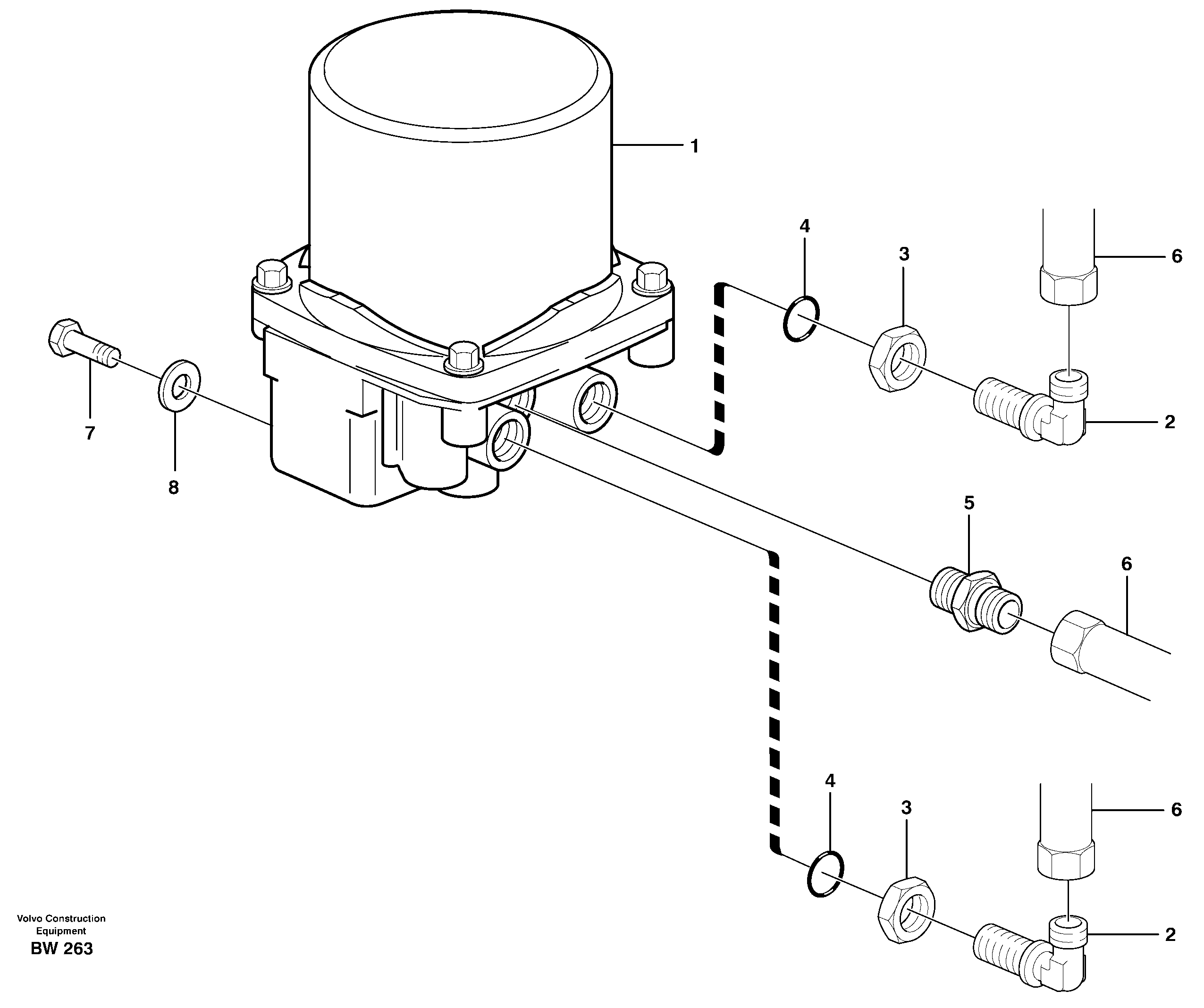 Receiver drier — volvo parts diagram