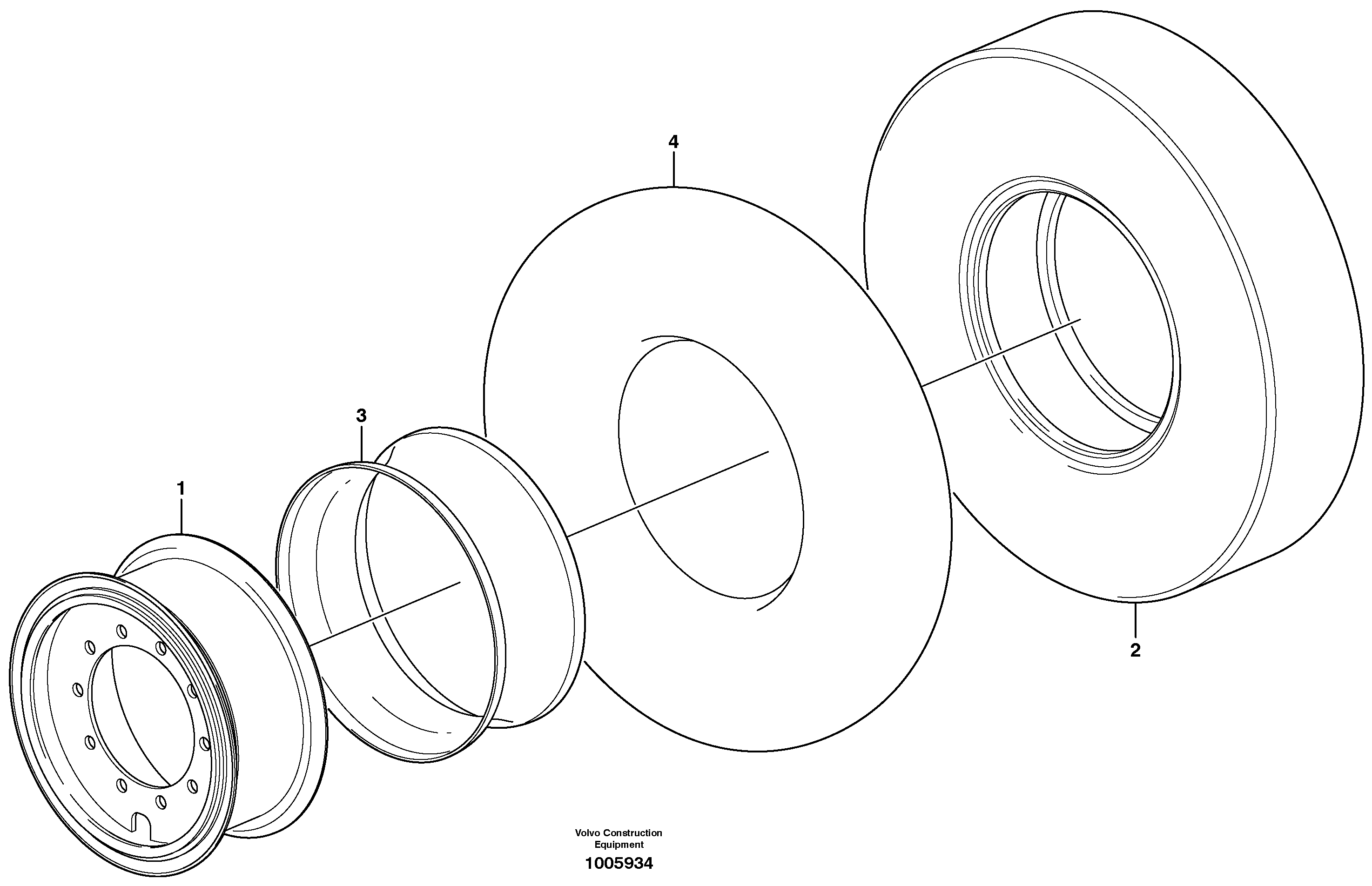 Wheel 81152 — volvo parts diagram